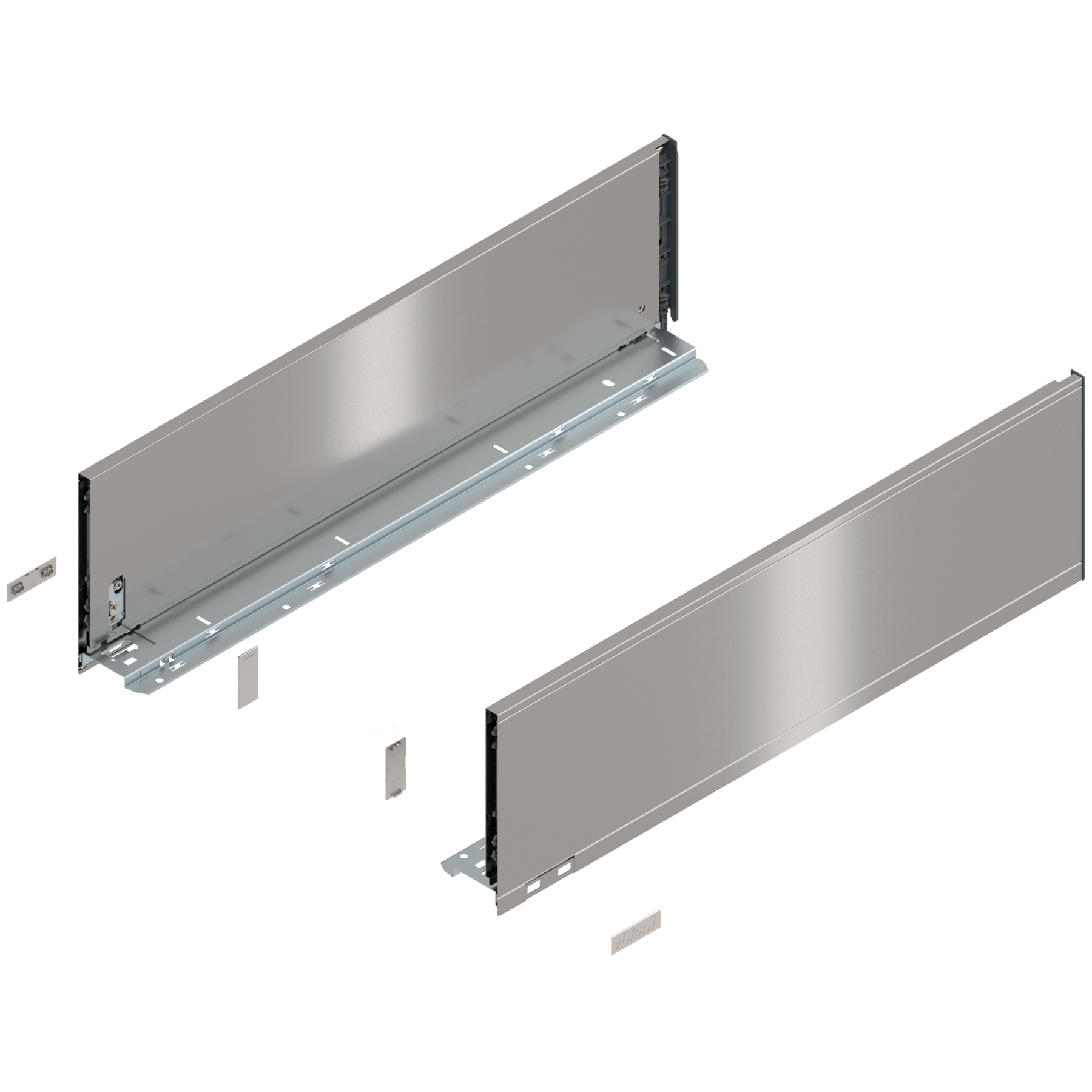 Bok szuflady LEGRABOX, wysokość C (177 mm), dł.=600 mm, lewy/prawy, do LEGRABOX pure, inox-szczotk.-lakier.