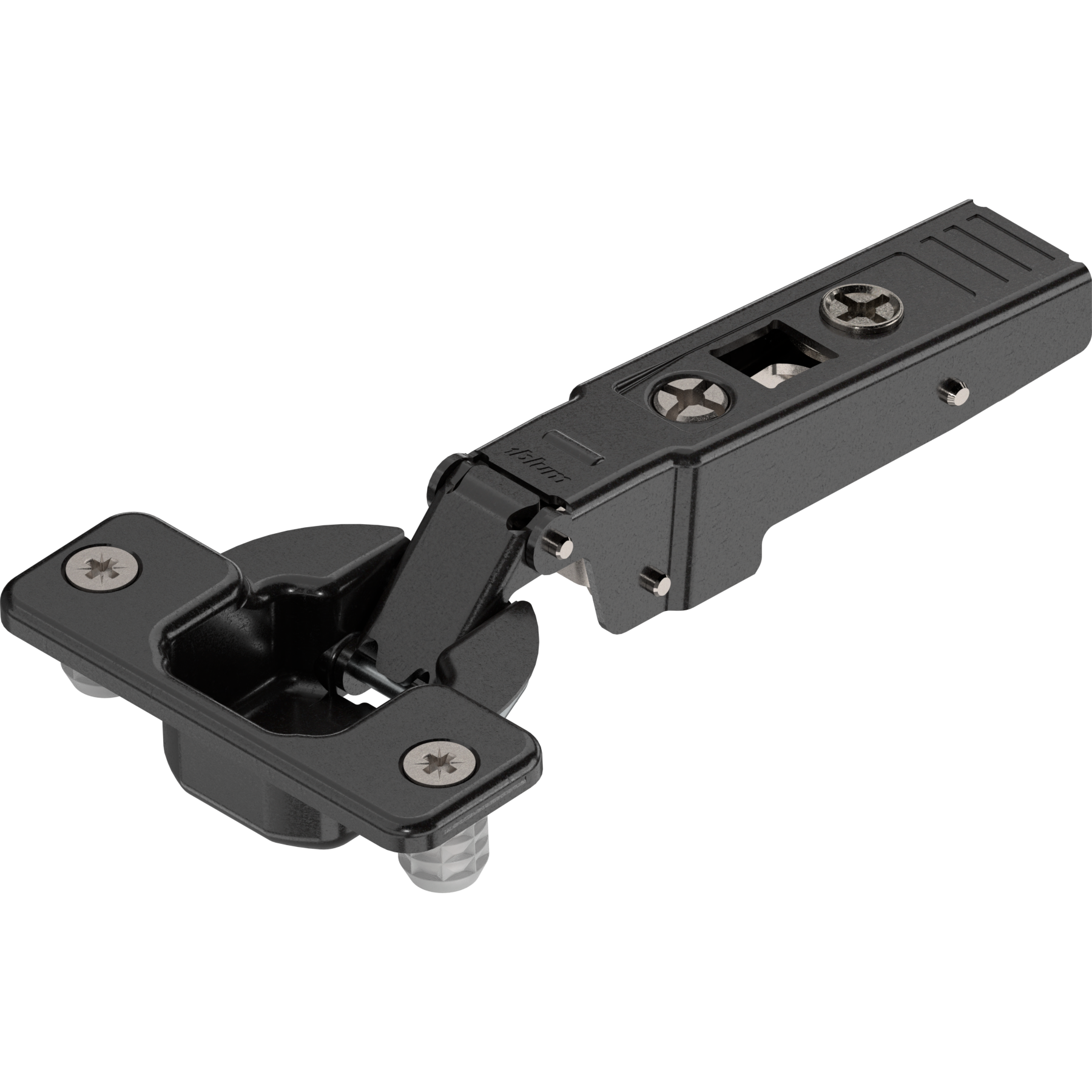 CLIP top zawias do drzwi profil. 95°, Drzwi nakładane, bez sprężyny, puszka: wciskana, czarny