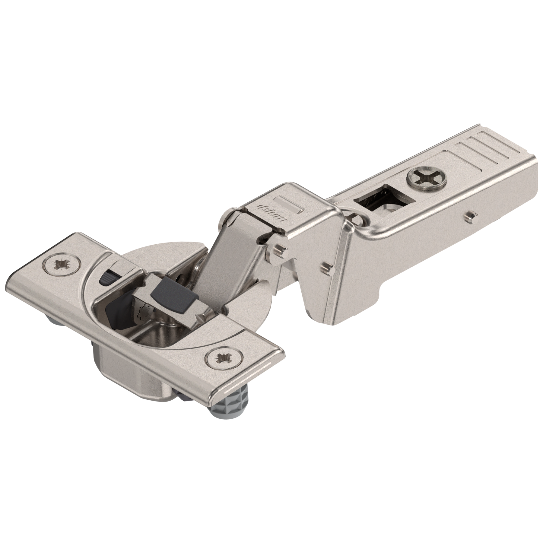 CLIP top BLUMOTION zawias do drzwi profil. 95°, Drzwi bliźniacze, puszka: wciskana, niklowany