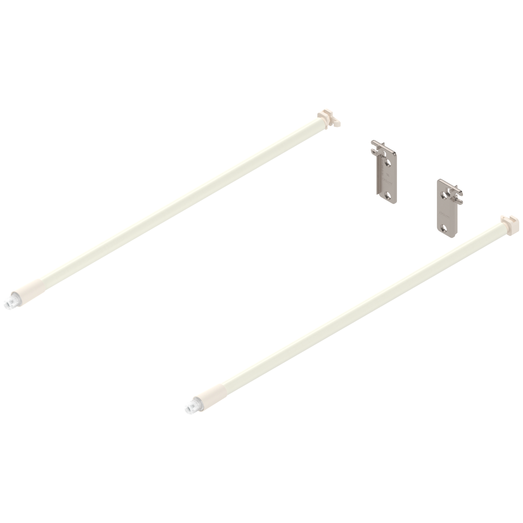 Reling podłużny METABOX  (prawy/lewy), dł.=350 mm, ZRR.8000 uchwyt relingu tylny w kpl., R9001 kremowo-biała