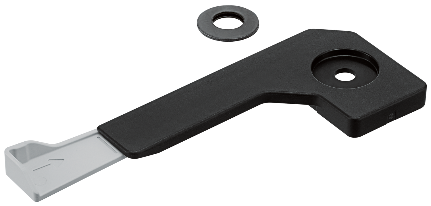 BOXFIX E-L - urządzenie montażowe, Zestaw dociskowy jako wyposażenie dodatkowe do BOXFIX E-L, do TANDEMBOX/LEGRABOX, Rodzaj montażu: Wkręty