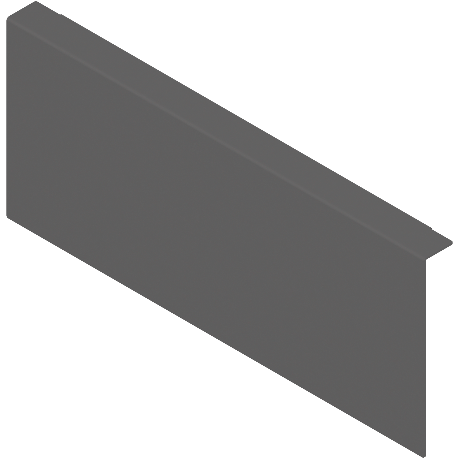 AMBIA-LINE adapter do montażu ramy do drewnianej ścianki tylnej do szuflady standardowej, do LEGRABOX/MERIVOBOX wysokość K, stal, antracyt mat