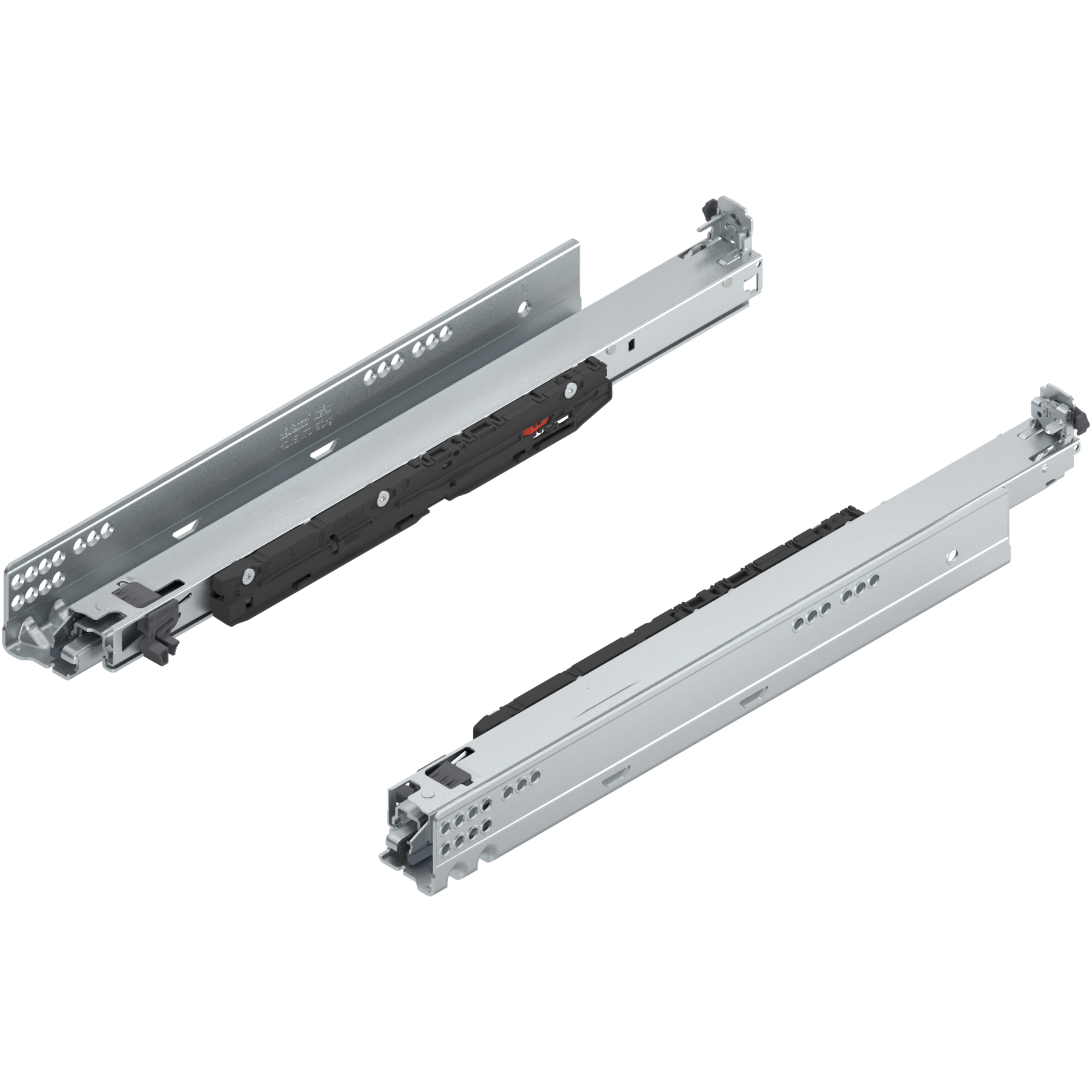 MOVENTO z BLUMOTION S, pełny wysuw, prowadnica, 70 kg, dł.=450 mm, wymaga sprzęgła, lewa/prawa, cynkowana