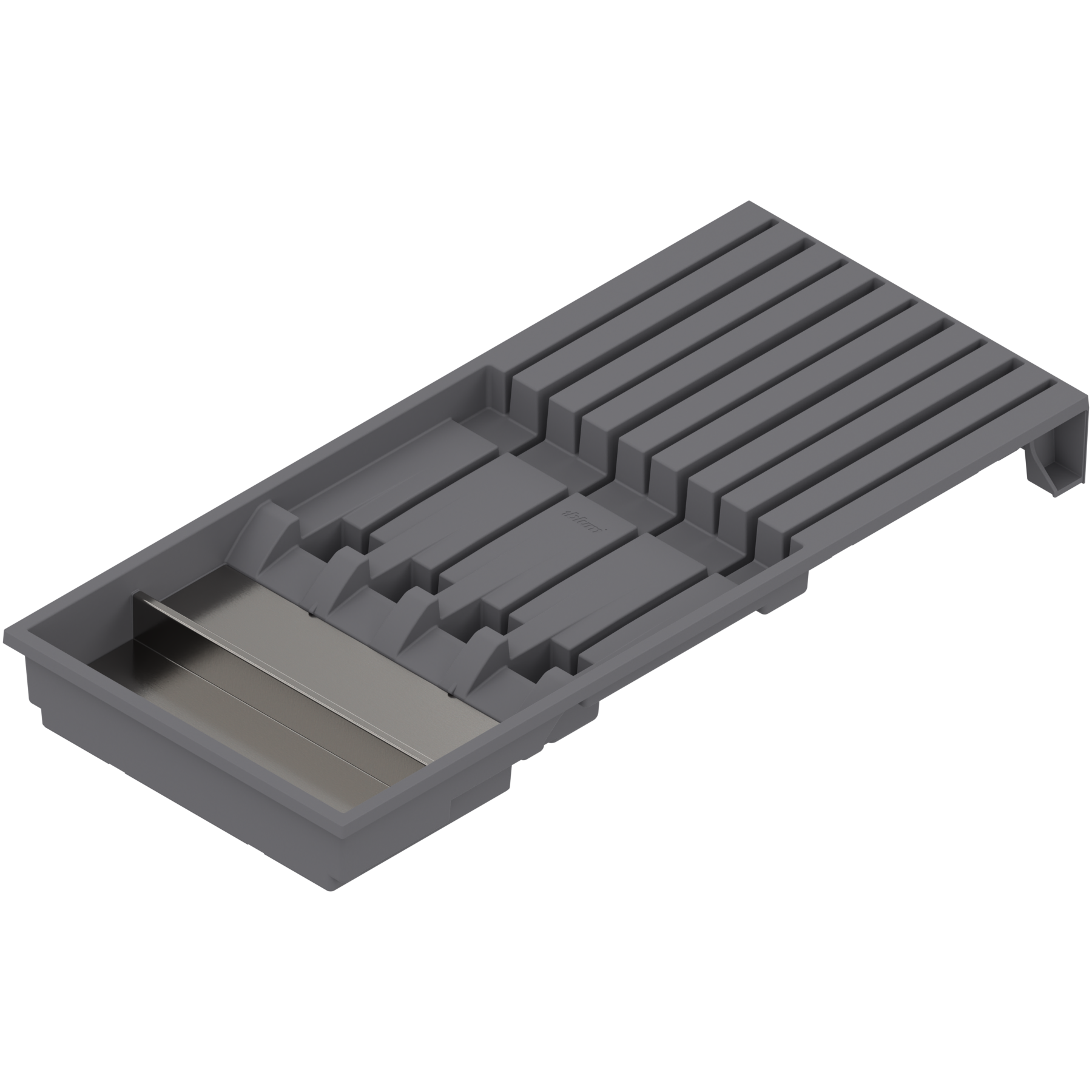 AMBIA-LINE wkład na noże, na 4 duże i 5 małych noży, szerokość=186 mm, do LEGRABOX/MERIVOBOX, antracyt mat