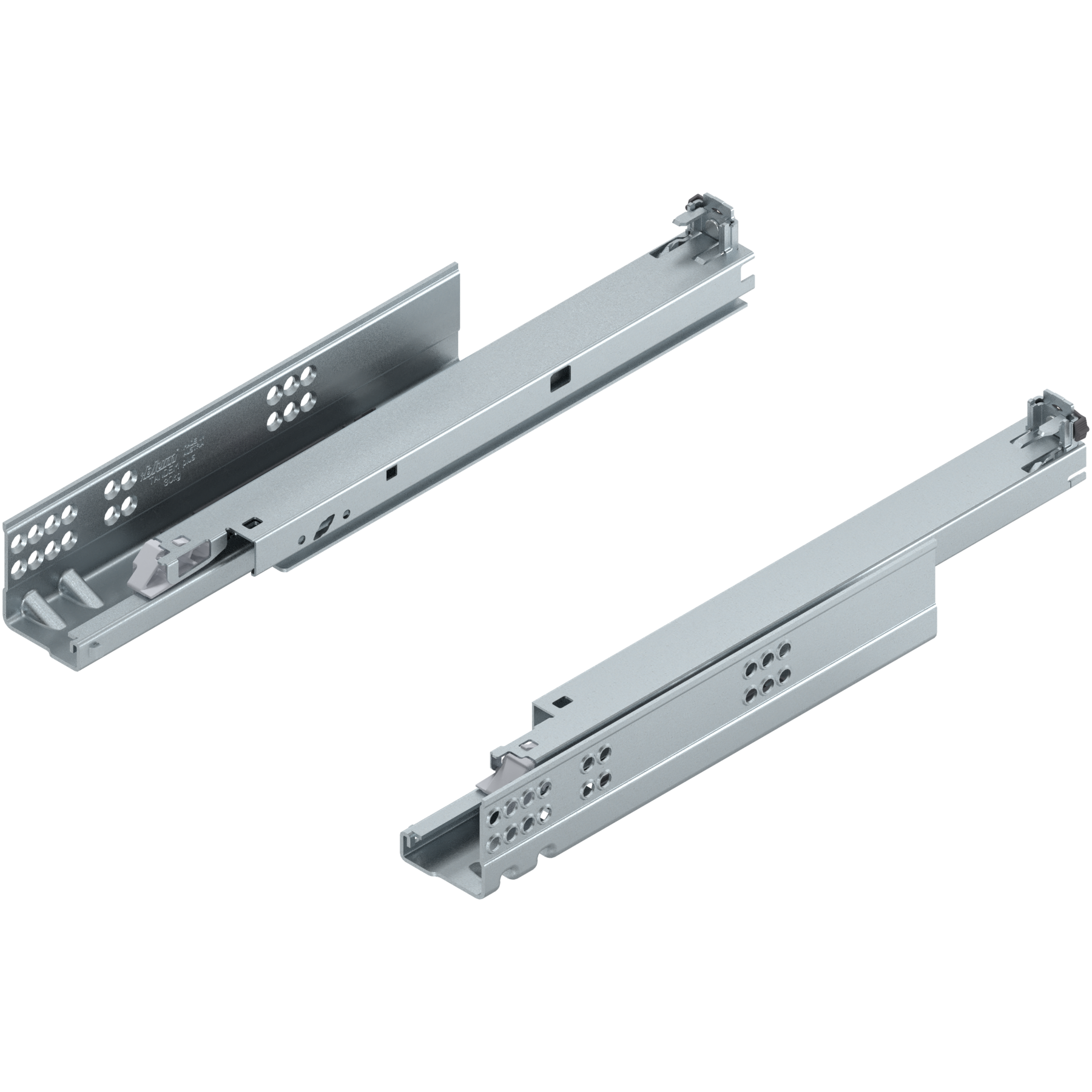 TANDEM do TIP-ON Pełny wysuw, Prowadnica, 30 kg, dł.=350 mm, wymaga sprzęgła, lewa/prawa, cynkowana