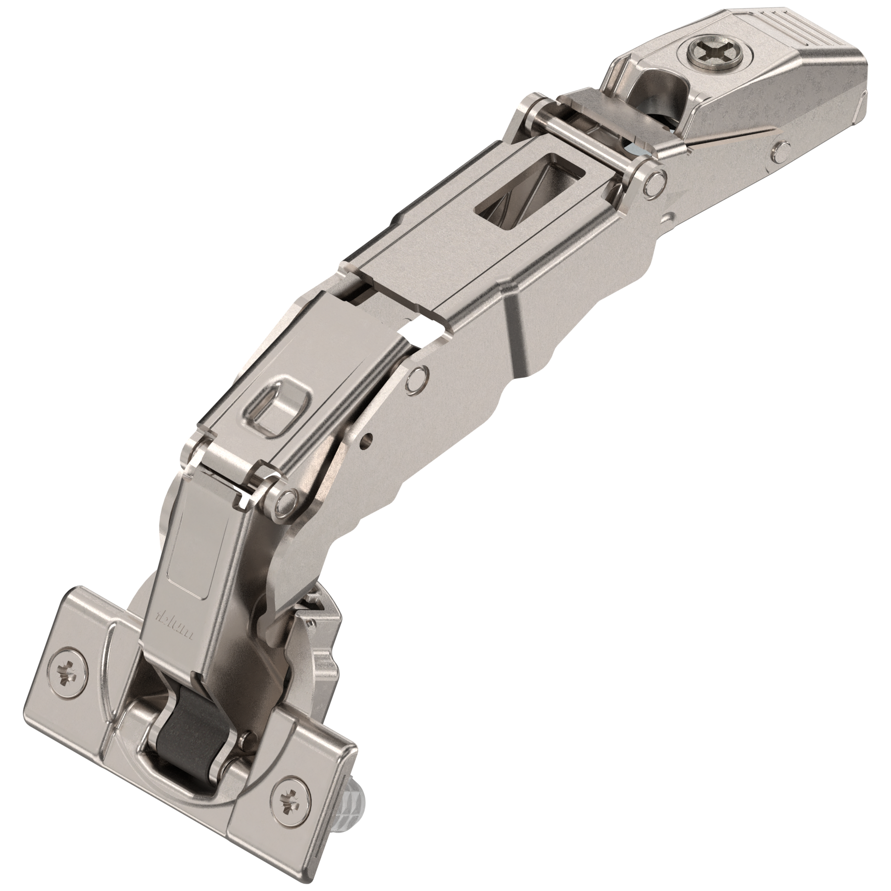 CLIP top Zawias z szerokim kątem otwarcia i zerowym uskokiem 155°, Drzwi nakładane, puszka: wciskana, niklowany