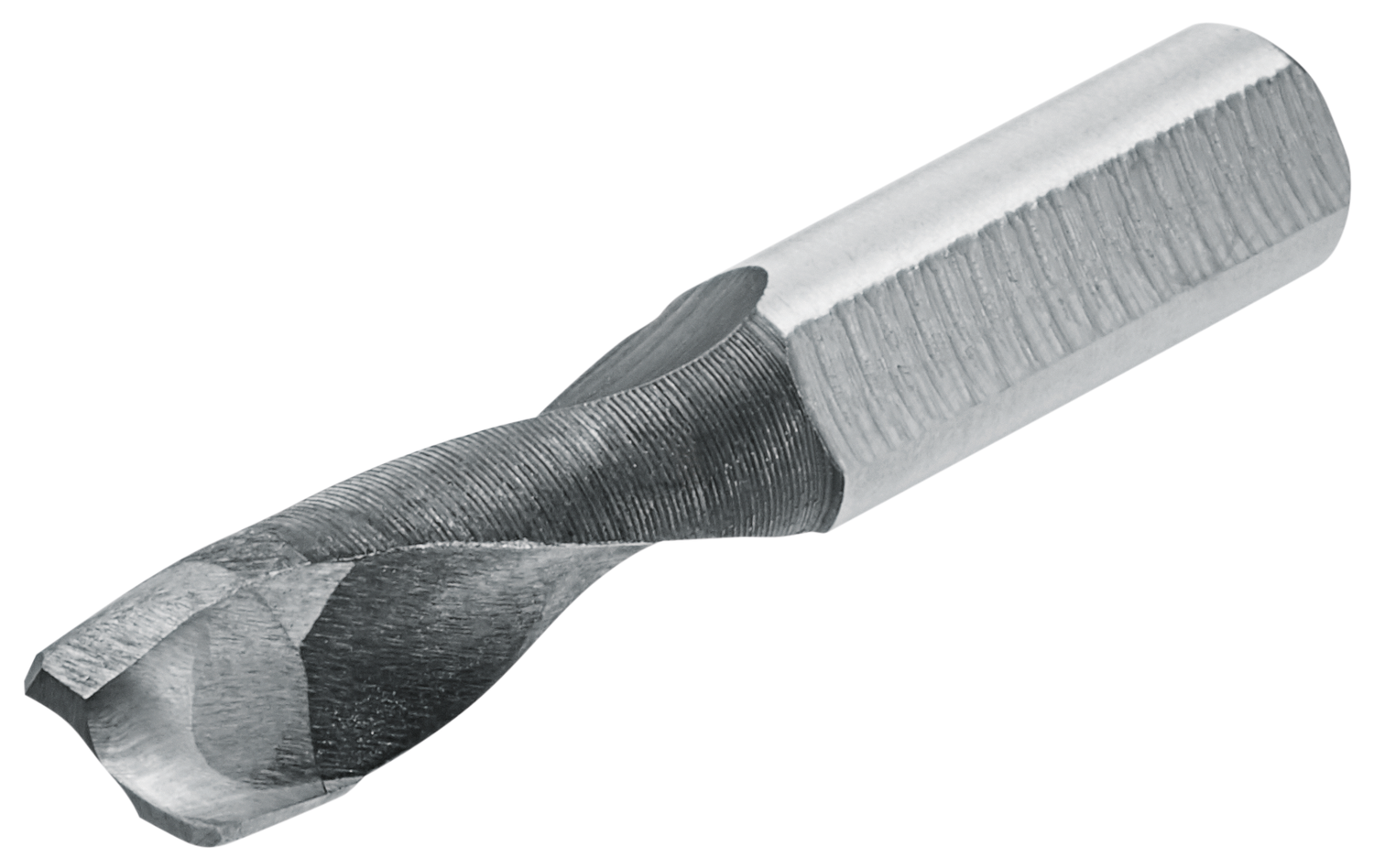 Wiertło specjalne do tworzyw mineralnych/płyt HPL (cienki front), Ø 10 mm, prawe, L=57 mm, bez wierzchołka centrującego , czarny