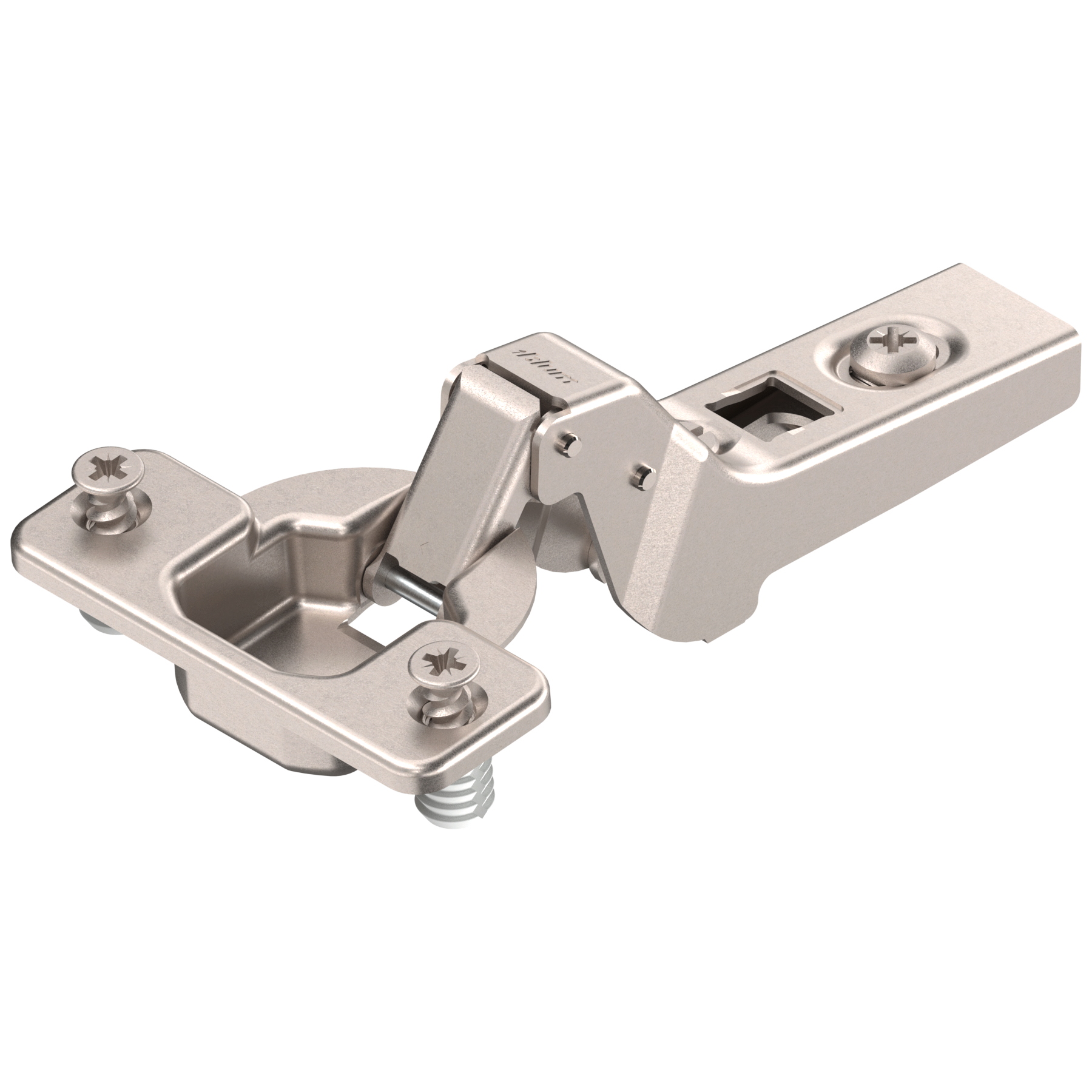 CLIP zawias standard. 100°, Drzwi wpuszczane, puszka: EXPANDO, niklowany