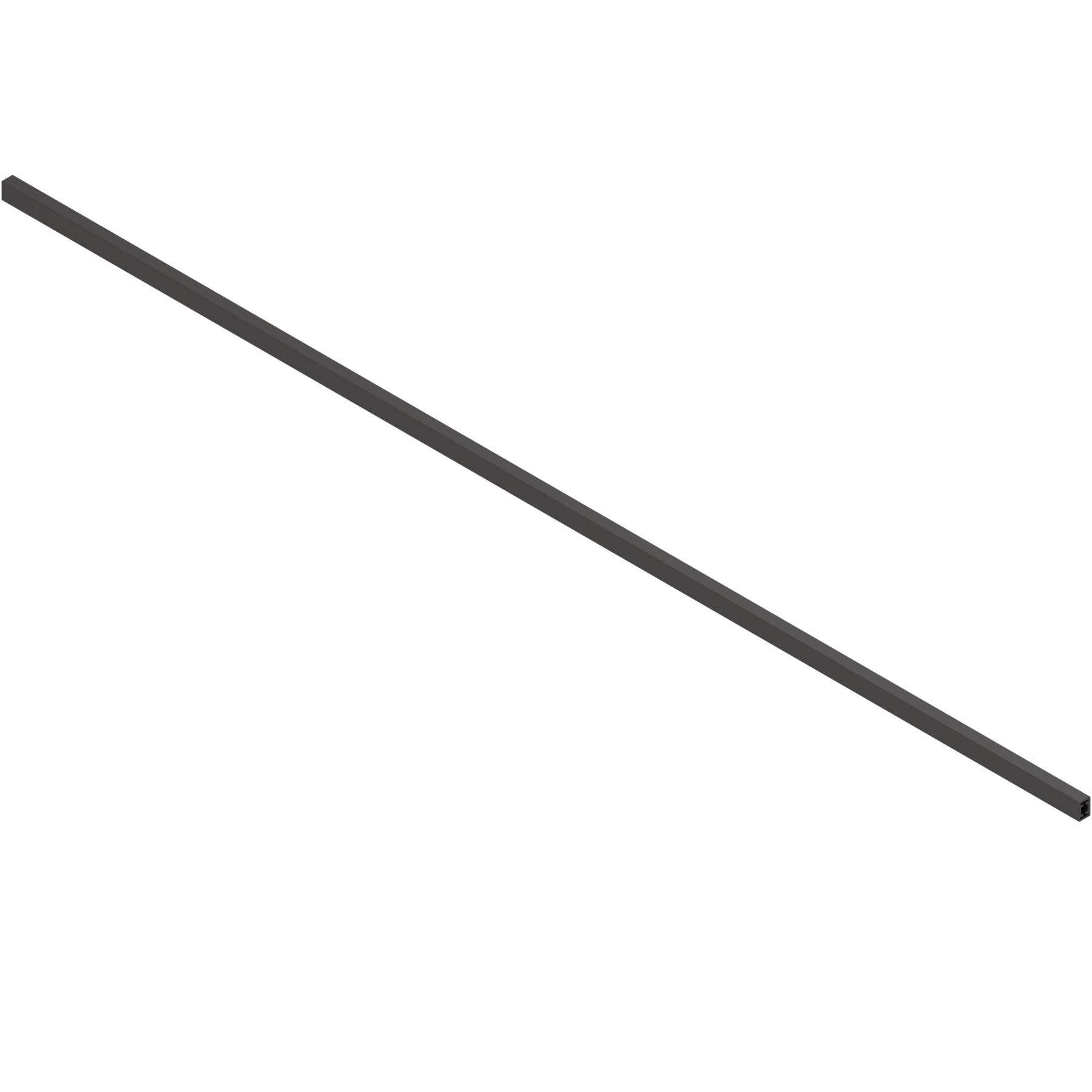 LEGRABOX Reling poprzeczny, do szer. korpusu KB=1200 mm, długość=1080 mm, do przycięcia, czarny mat