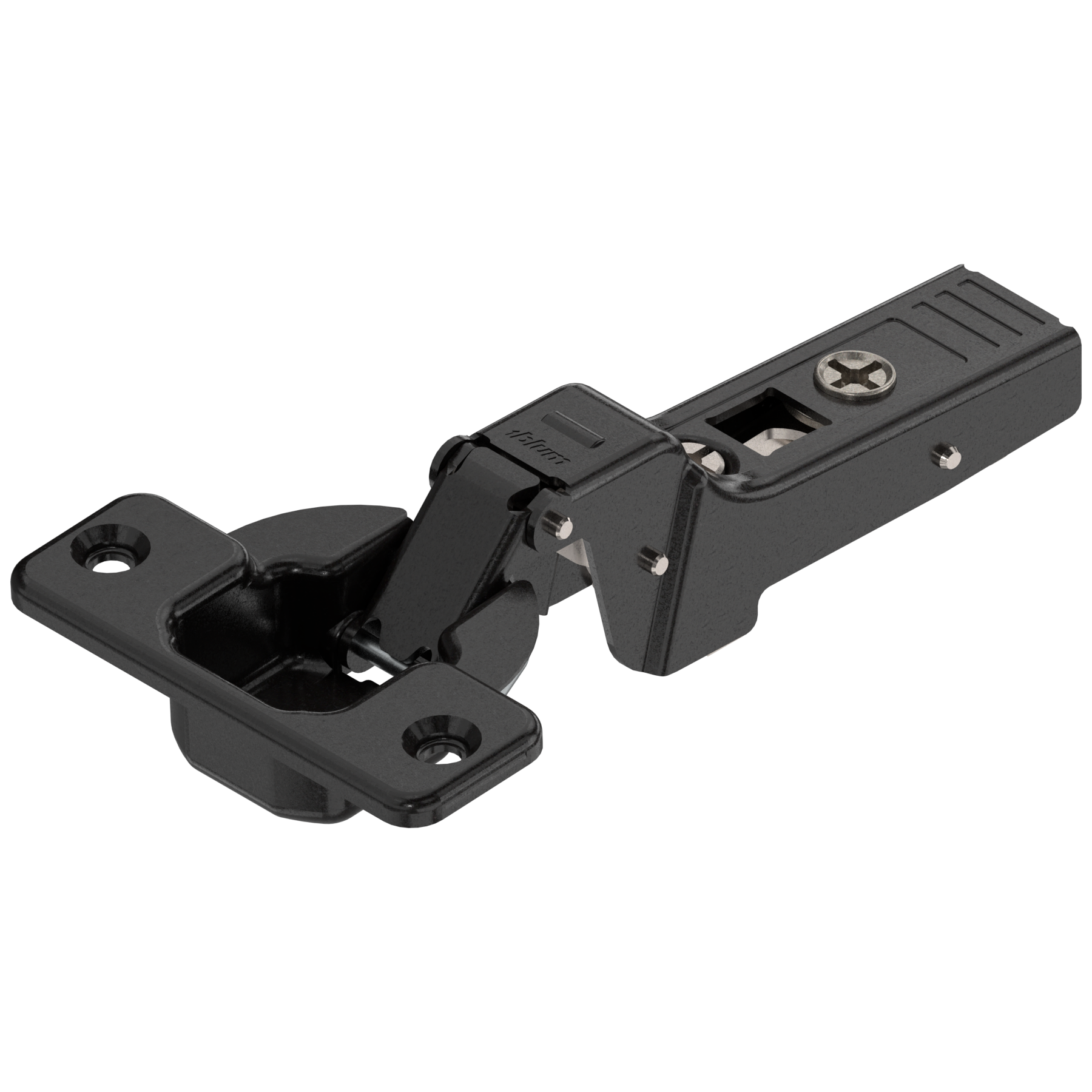 CLIP top zawias do drzwi profil. 95°, Drzwi bliźniacze, bez sprężyny, puszka: na wkręty, czarny
