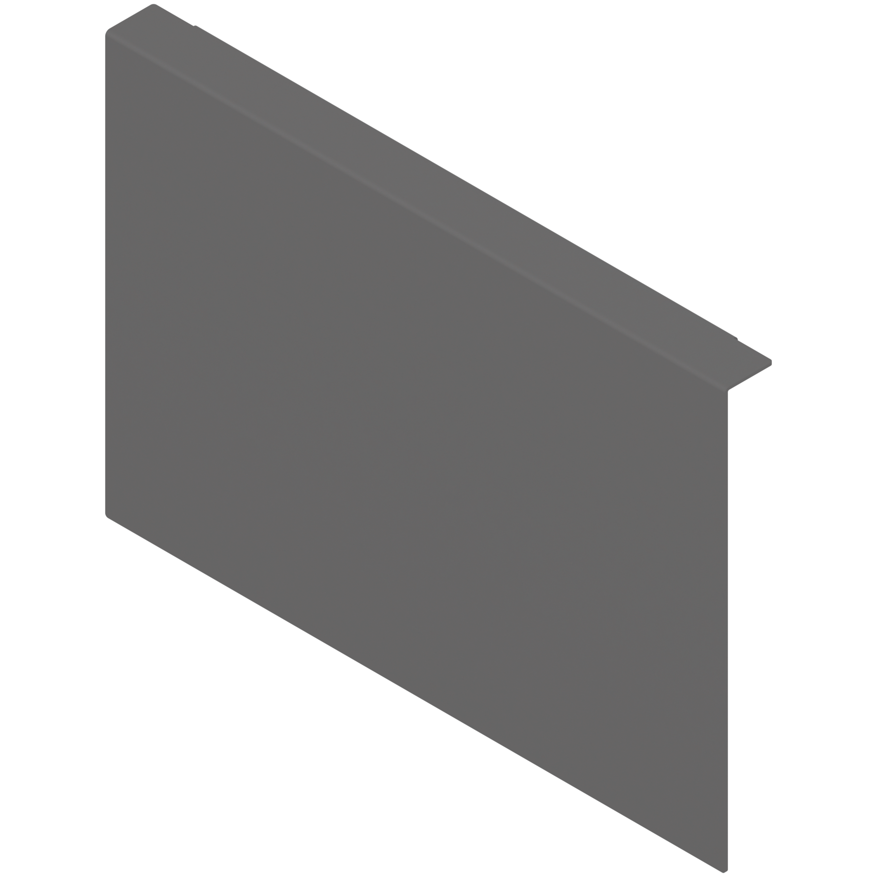 AMBIA-LINE adapter do montażu ramy do drewnianej ścianki tylnej do szuflady z wysokim frontem, do LEGRABOX/MERIVOBOX wysokość C, stal, antracyt mat