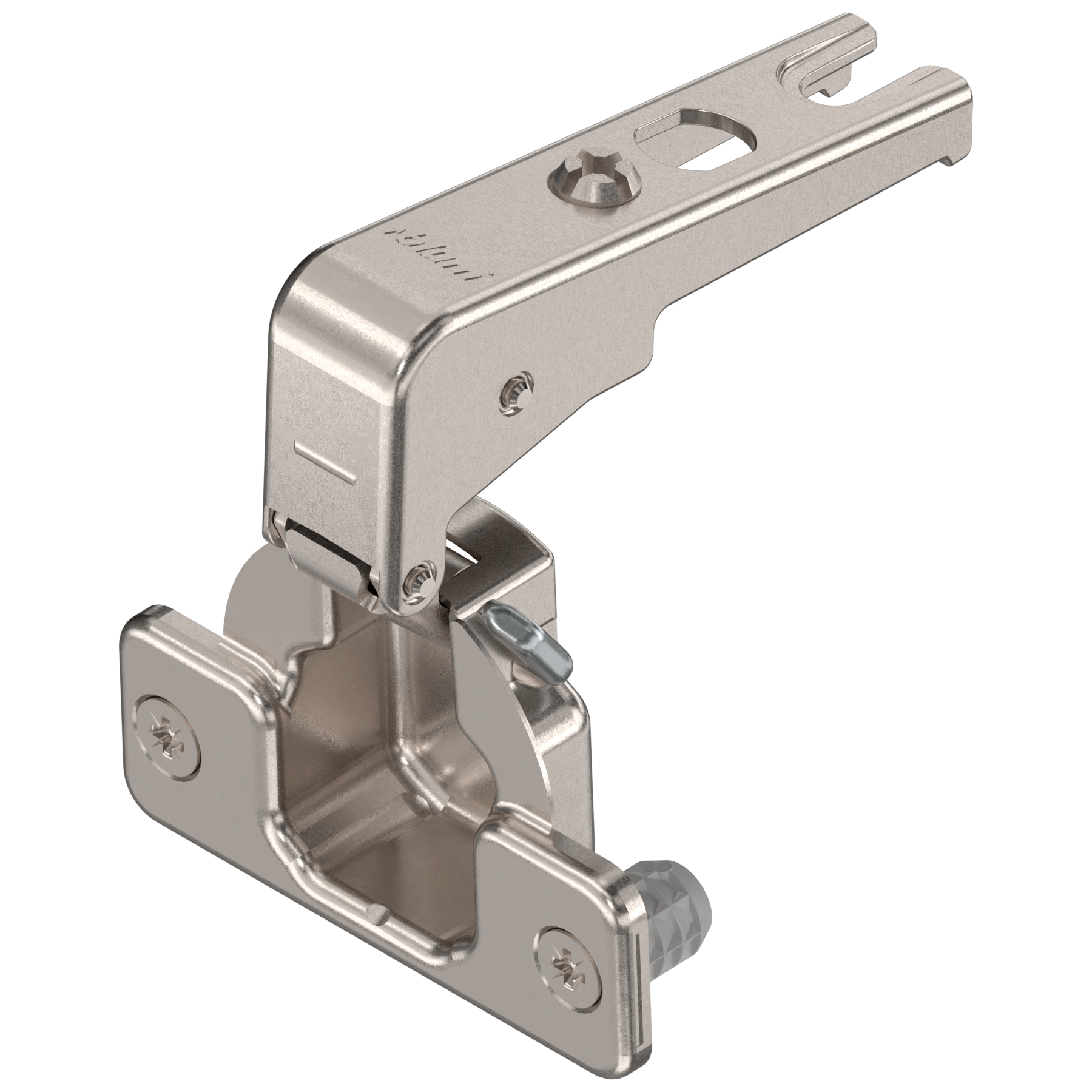 MODUL zawias do drzwi równoległych 95°, Wpuszczany, puszka: wciskana, niklowany