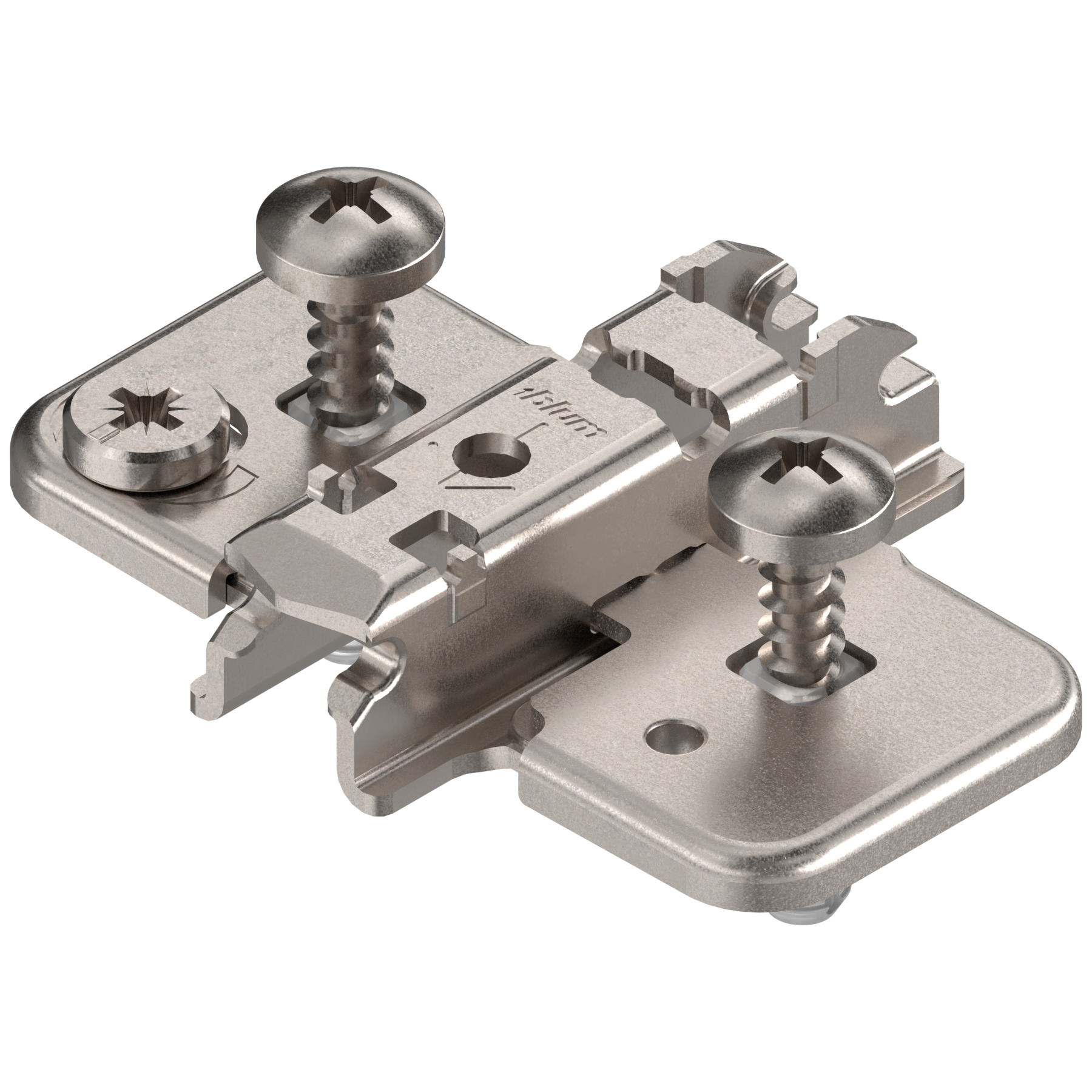 CLIP prowadnik, krzyżakowy, 3 mm, Stal, EXPANDO (zamont. specj. wkręty z kołkiem rozporowym), RW: mimośród, niklowany