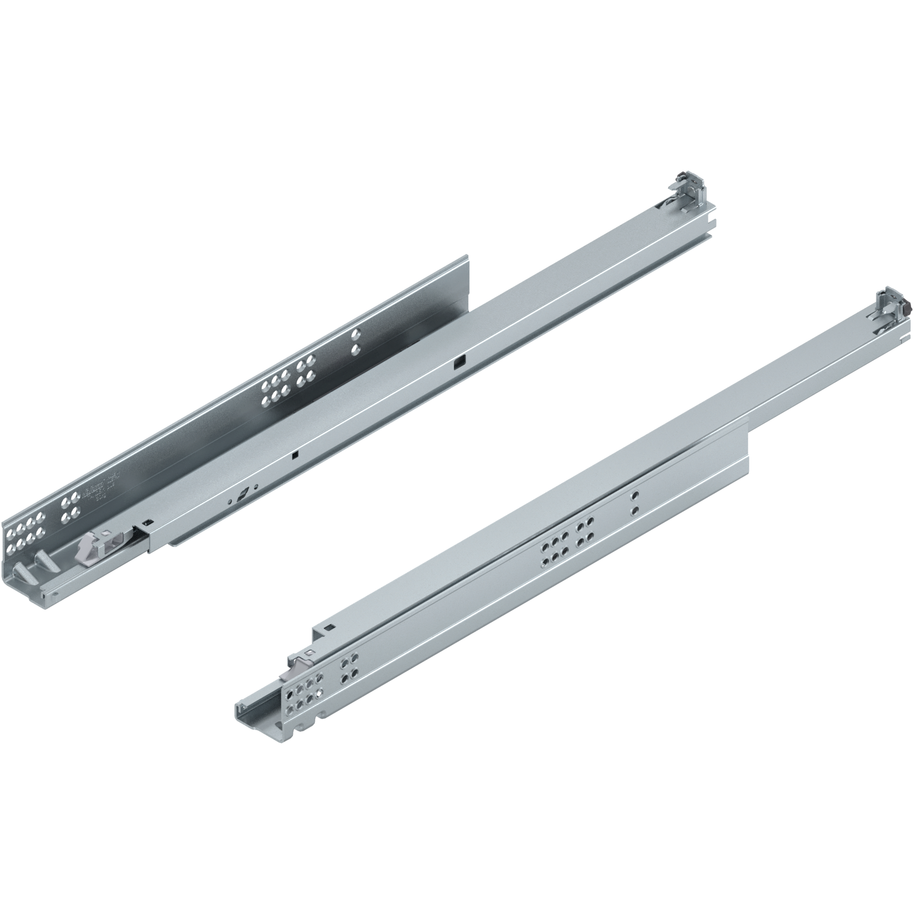 TANDEM do TIP-ON Pełny wysuw, Prowadnica, 30 kg, dł.=600 mm, do Grubość płyty 17-19 mm, wymaga sprzęgła, lewa/prawa, cynkowana