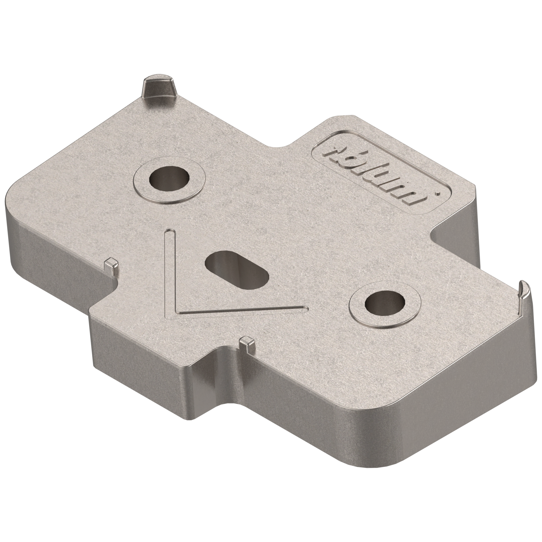 podkładka kątowa, krzyżakowa, +5°, wersja na wkręty, wysokość: 6 mm, niklowany