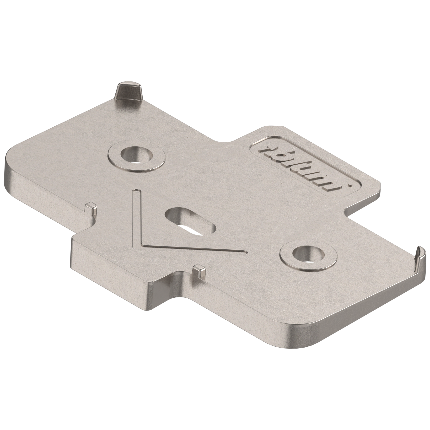 podkładka kątowa, krzyżakowa, -5°, wersja na wkręty, wysokość: 6 mm, niklowany