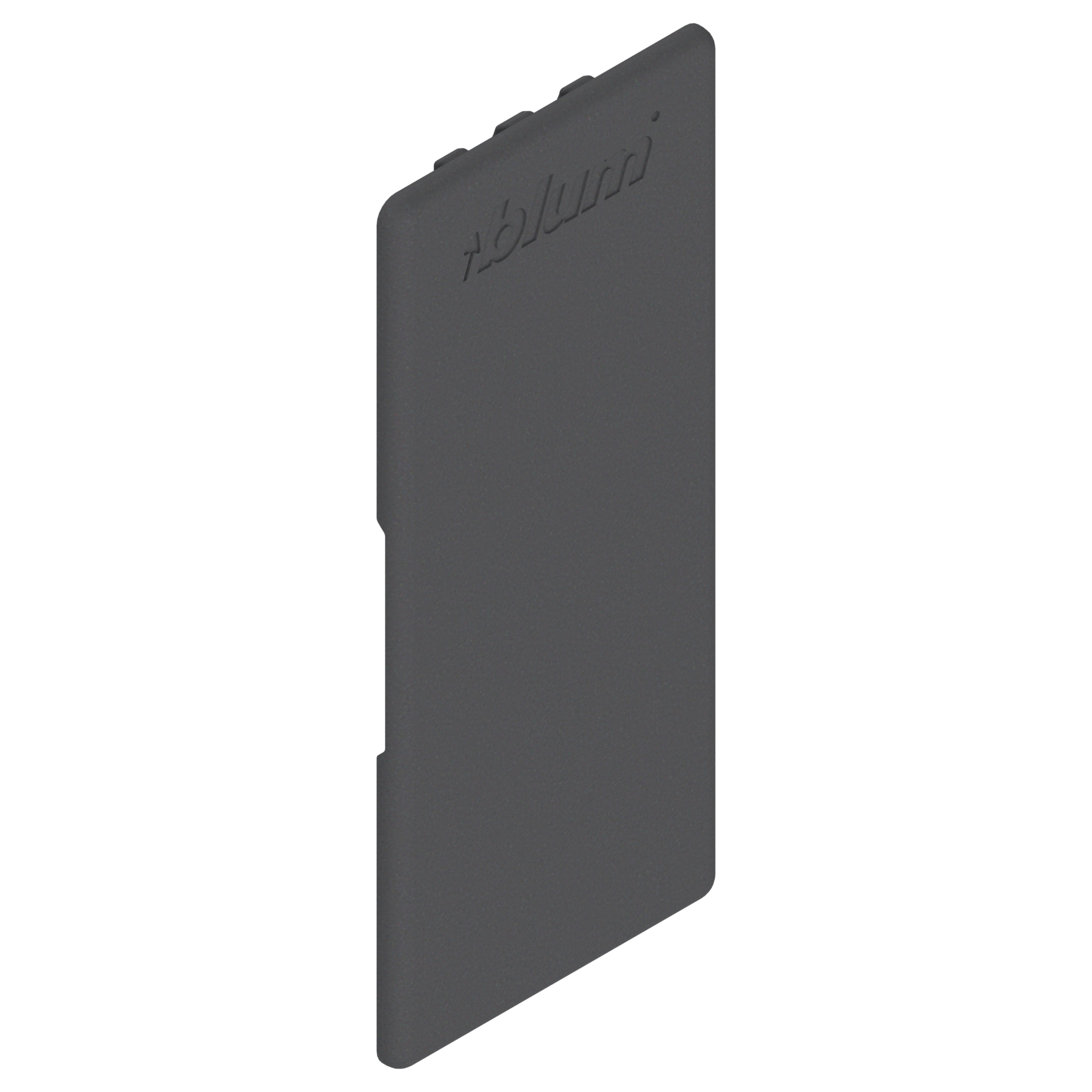 LEGRABOX Zaślepka, prawy , lewy, wysokość M/C/F/K, prostokątna, symetr., pogłębiony (blum), antracyt mat