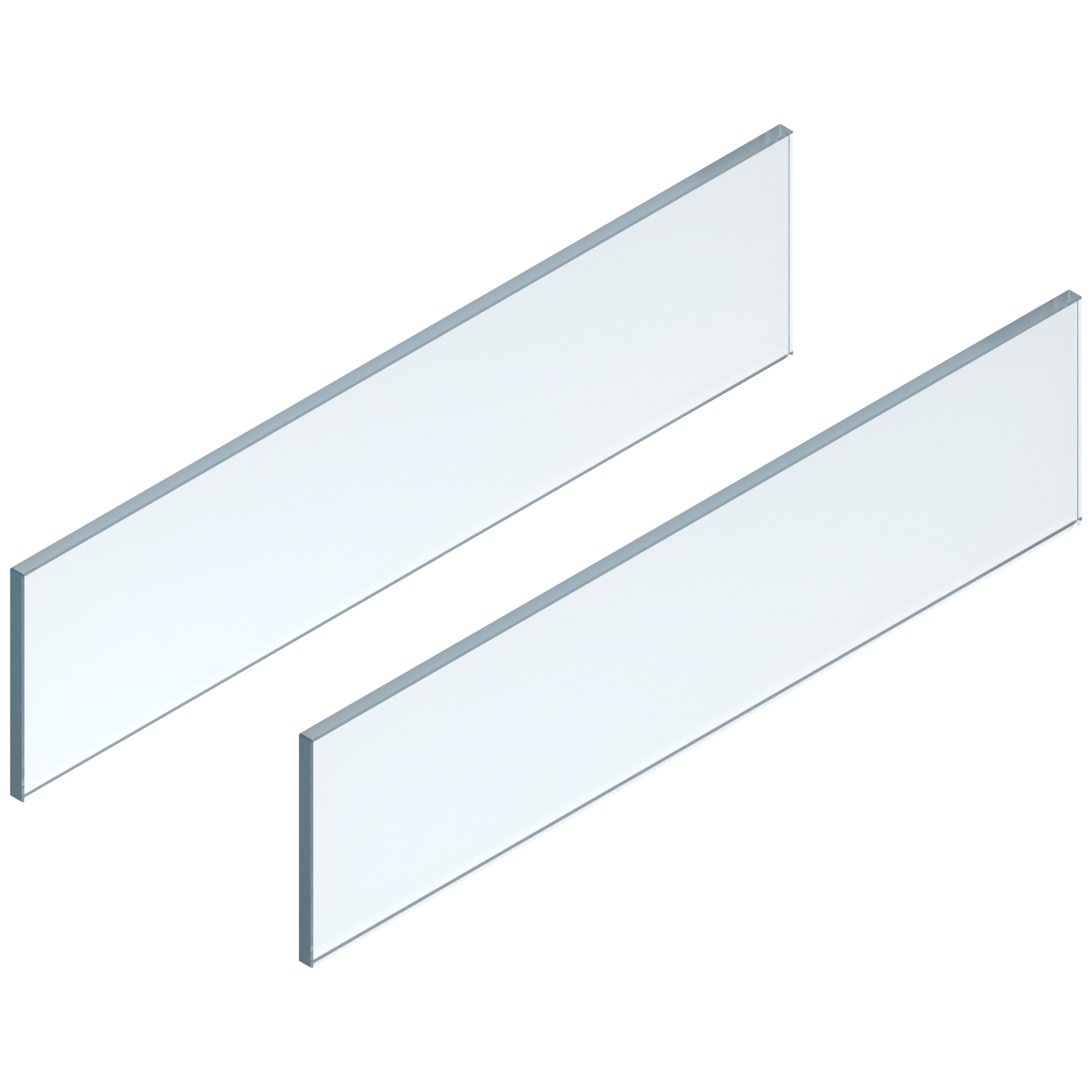 LEGRABOX element dekoracyjny - bok, wysokość C (138 mm), dł.=650 mm, szkło przezroczyste, 2 szt. w kpl. , do LEGRABOX free, przejrzyste