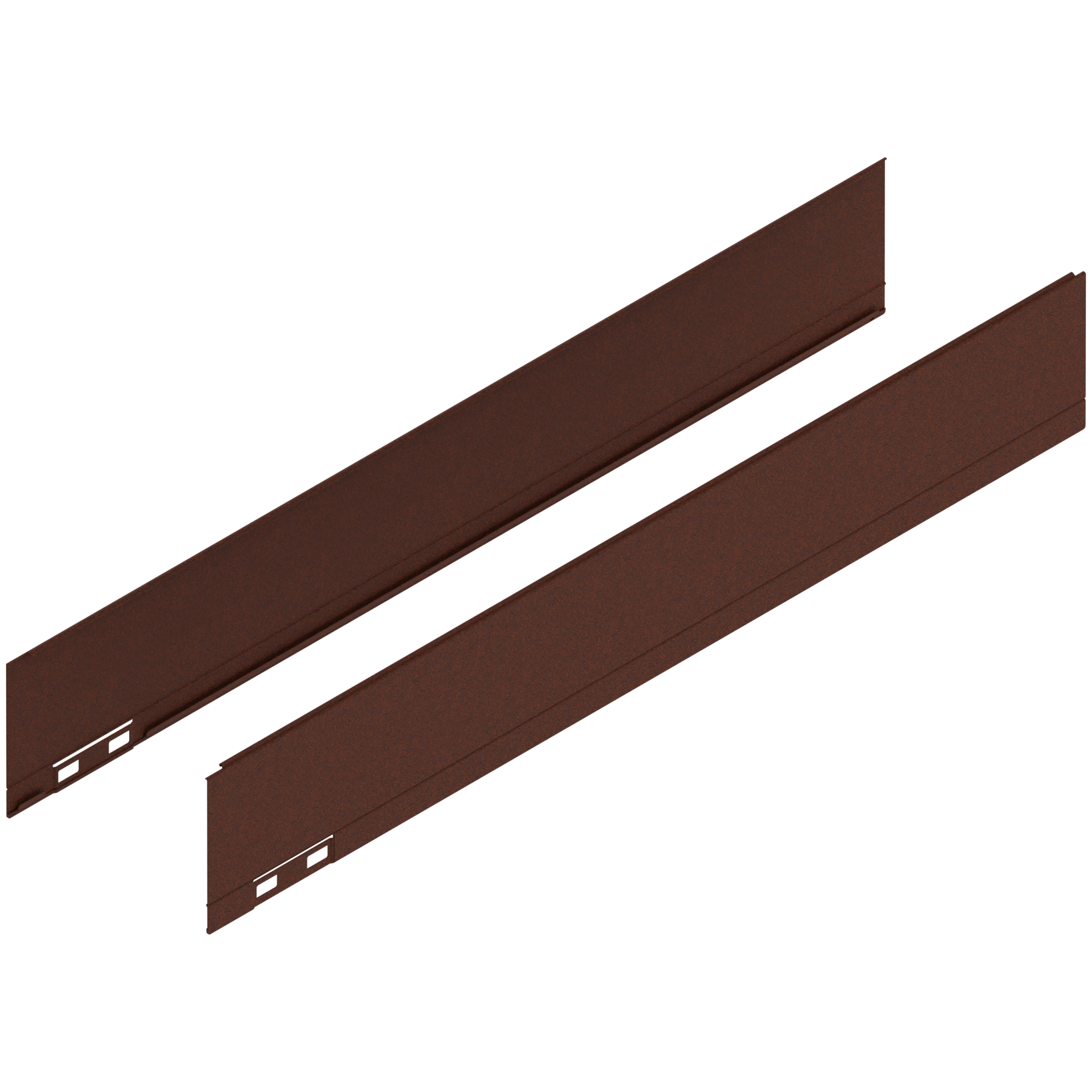 LEGRABOX Element dekoracyjny, wysokość M (90.5 mm), dł.=550 mm, prawy+lewy, noble rust