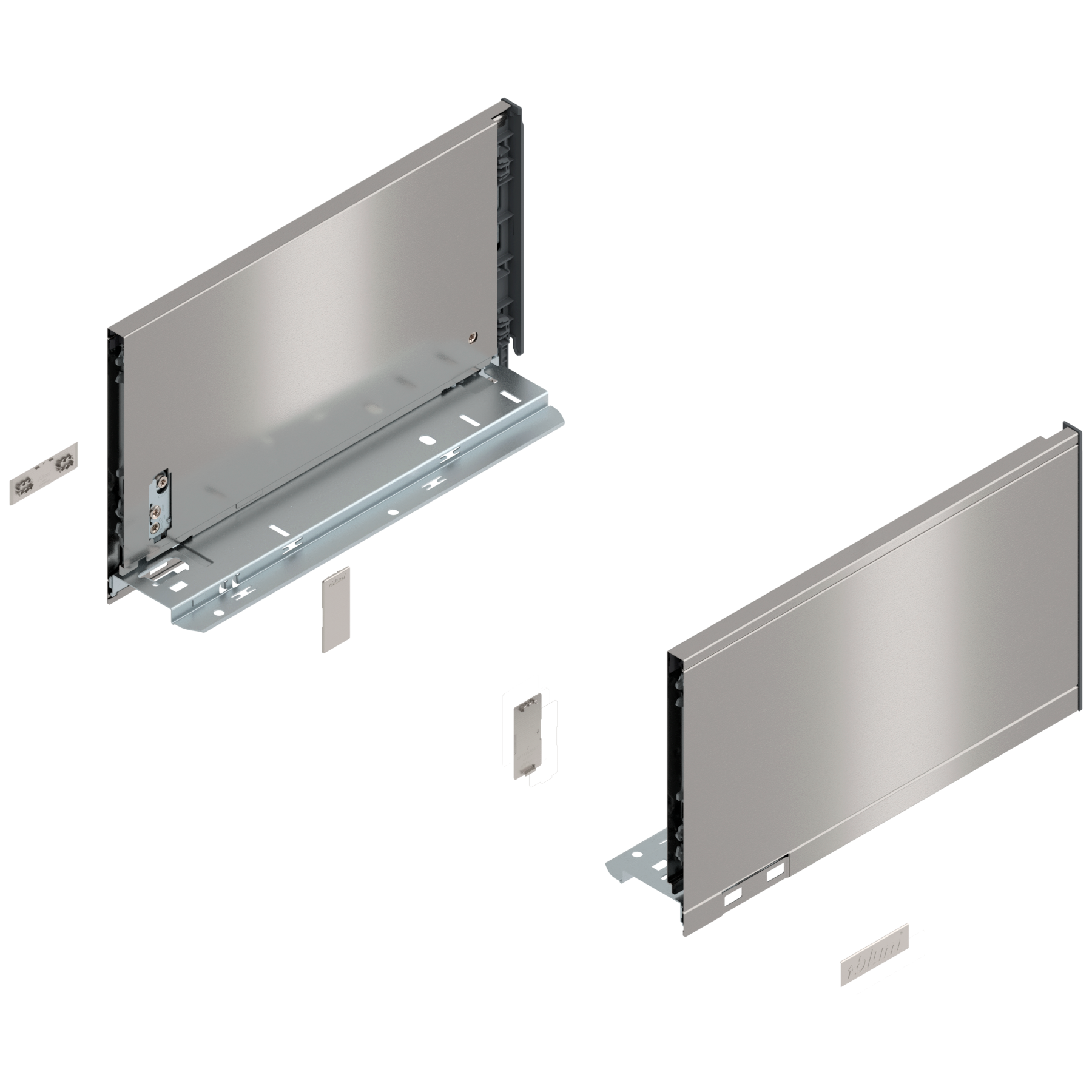Bok szuflady LEGRABOX, wysokość C (177 mm), dł.=300 mm, lewy/prawy, do LEGRABOX pure, inox-szczotk.-lakier.