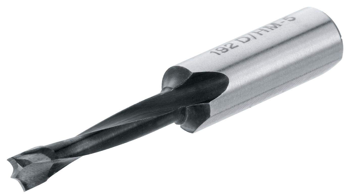 Wiertło, Ø 5 mm, lewe, L=77 mm, Do horyzontalnego wiercenia pod kołki, na czerwono