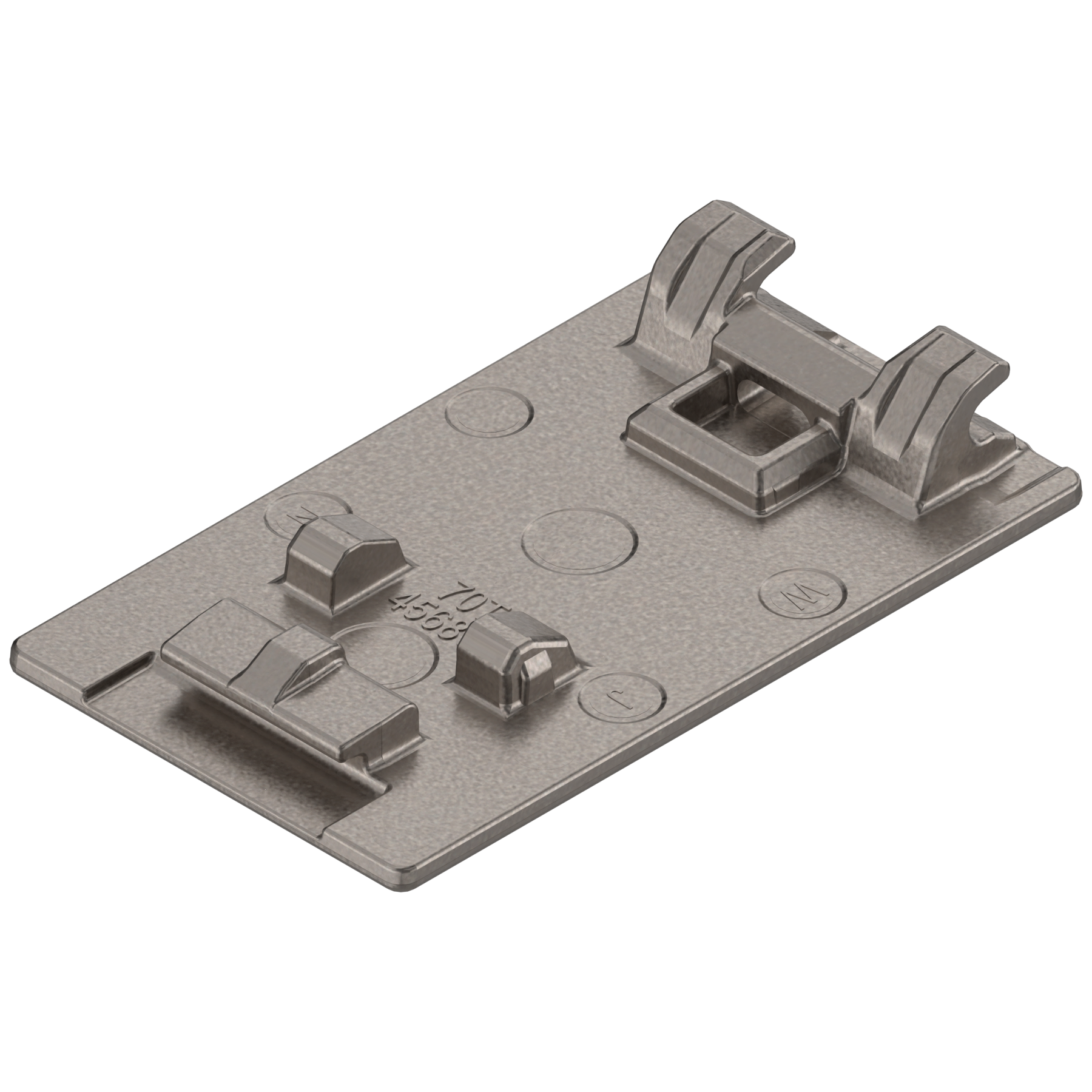 Płytka puszki CRISTALLO, na klej, prostokątna, do szkło / lustro, piaskowo-złota+mat. nikl.