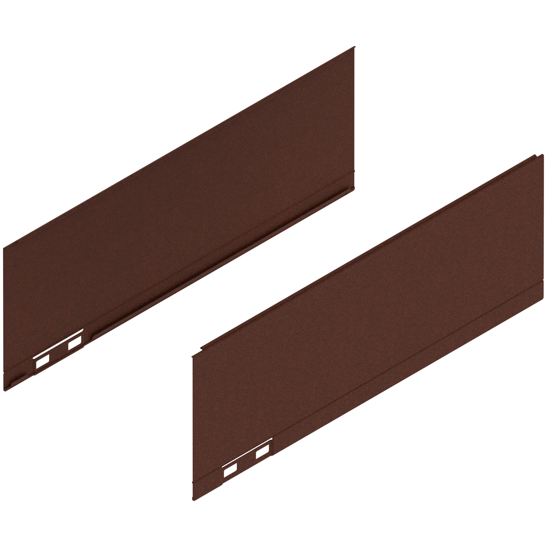 LEGRABOX Element dekoracyjny, wysokość K (128.5 mm), dł.=350 mm, prawy+lewy, noble rust