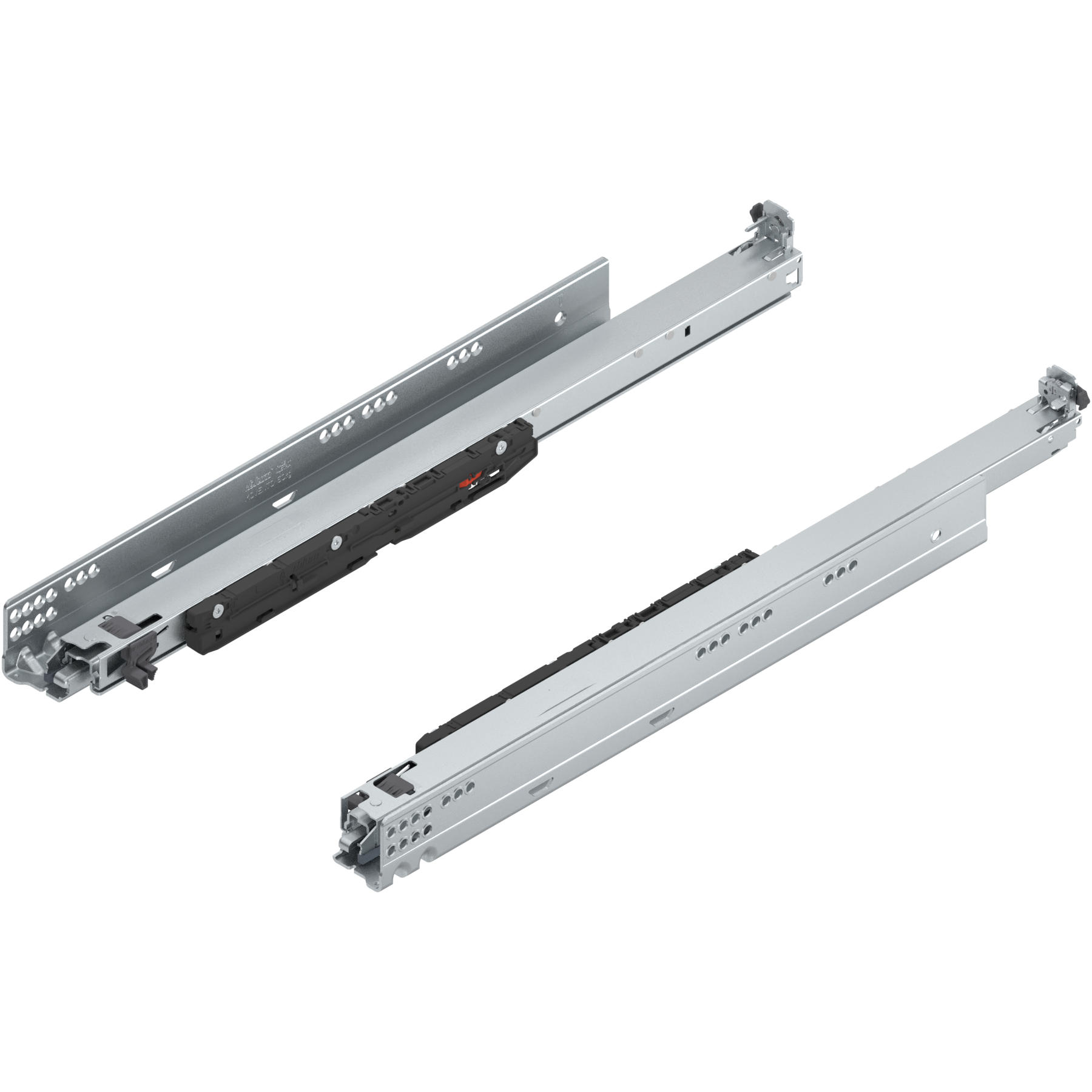 MOVENTO z BLUMOTION S, pełny wysuw, prowadnica, 70 kg, dł.=550 mm, wymaga sprzęgła, lewa/prawa, cynkowana