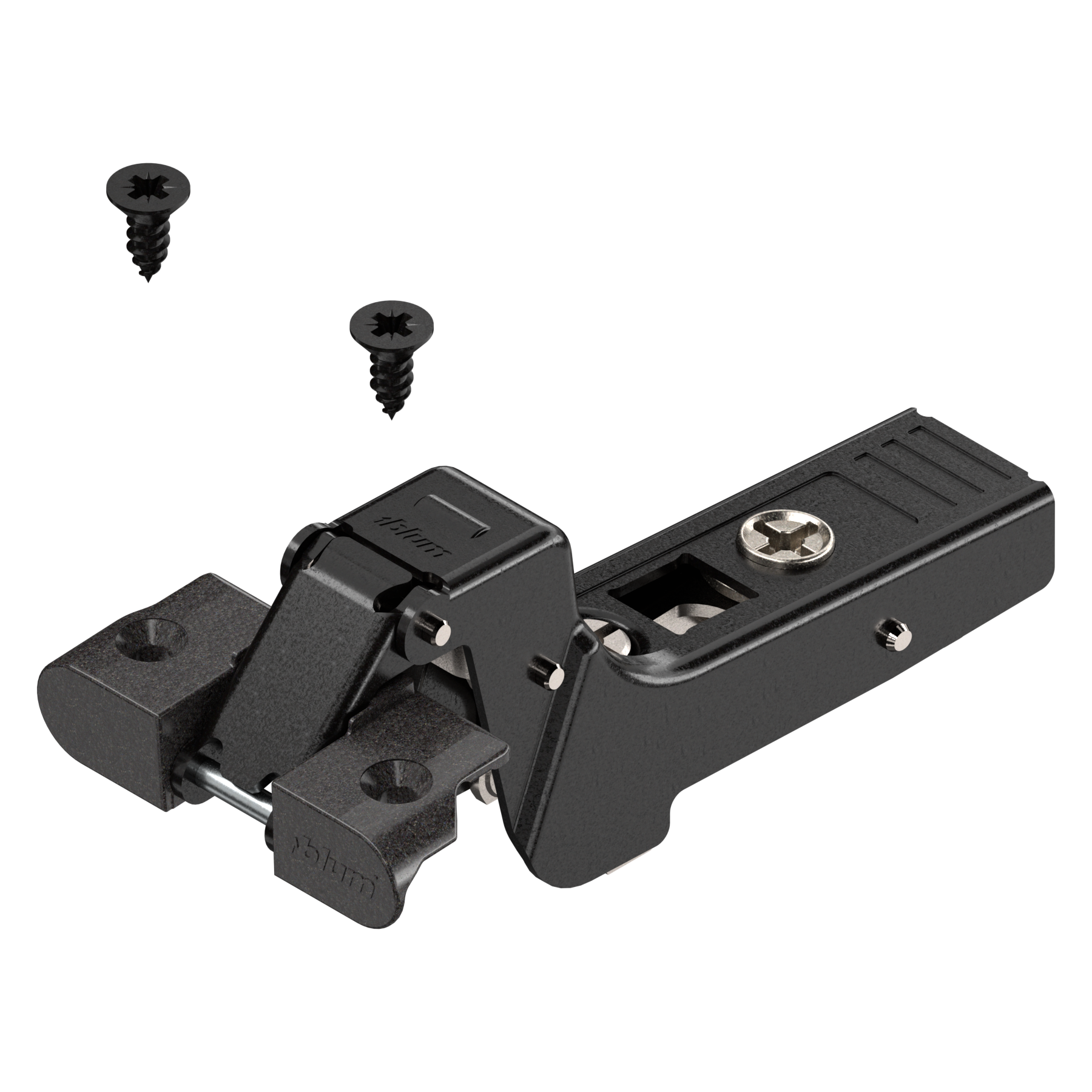 CLIP top zawias do ram alumin. 95°, Drzwi wpuszczane, puszka: na wkręty, (zawias zamknięty), czarny