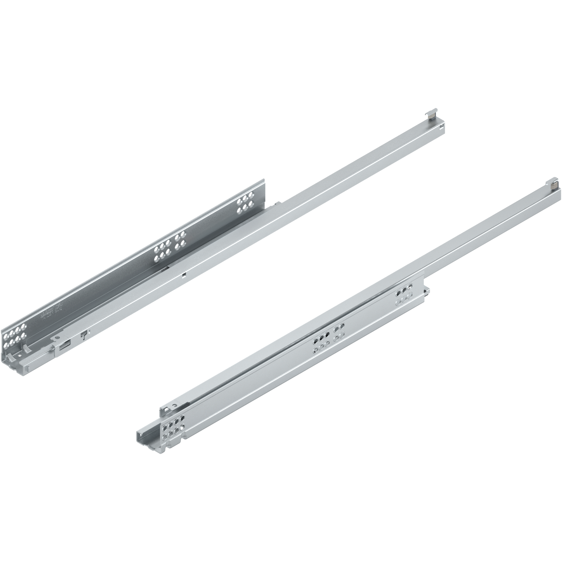 TANDEM TIP-ON Częściowy wysuw, Prowadnica, 30 kg, dł.=650 mm, wymaga sprzęgła, lewa/prawa, cynkowana