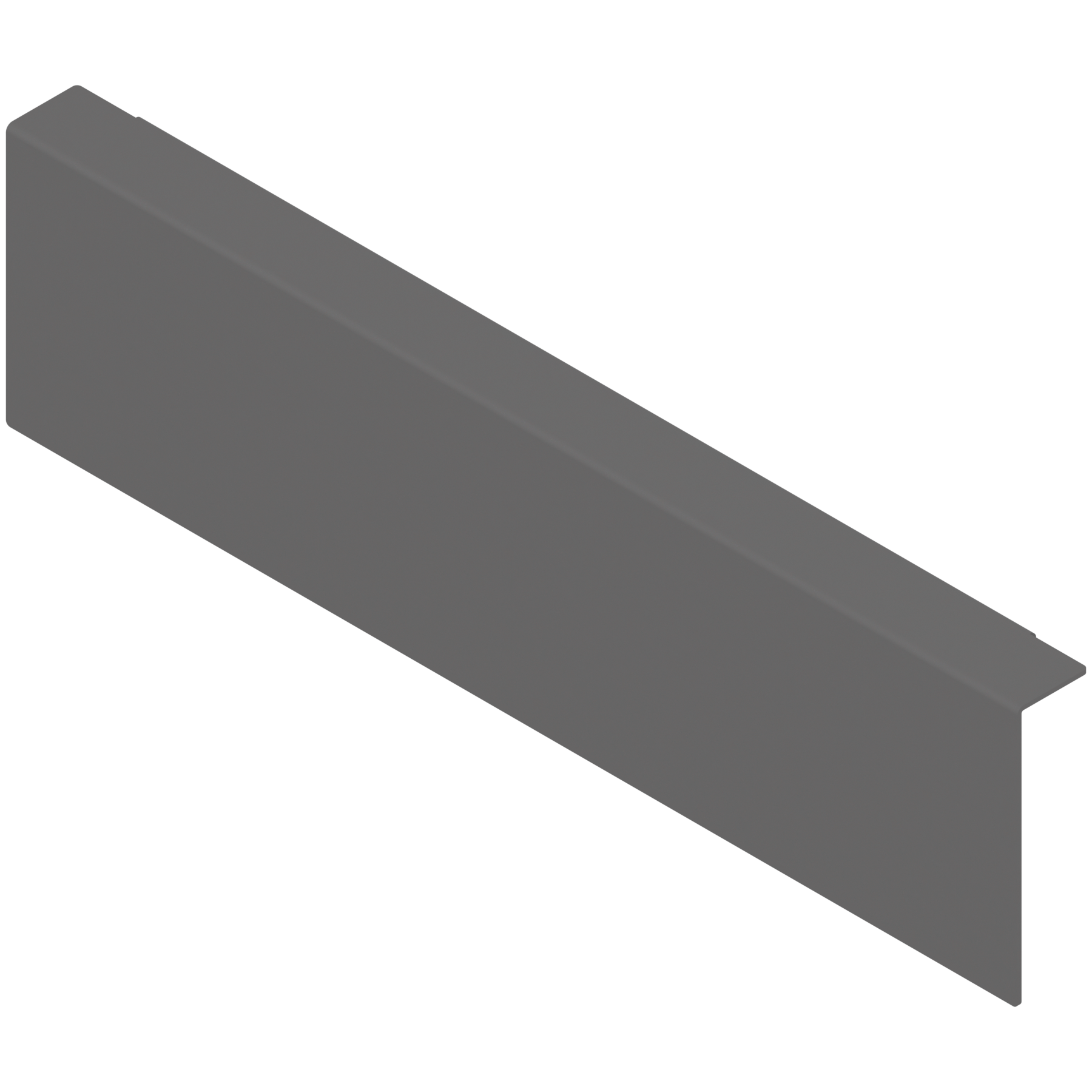 AMBIA-LINE adapter do montażu ramy do drewnianej ścianki tylnej do szuflady standardowej, do LEGRABOX/MERIVOBOX wysokość M, stal, antracyt mat