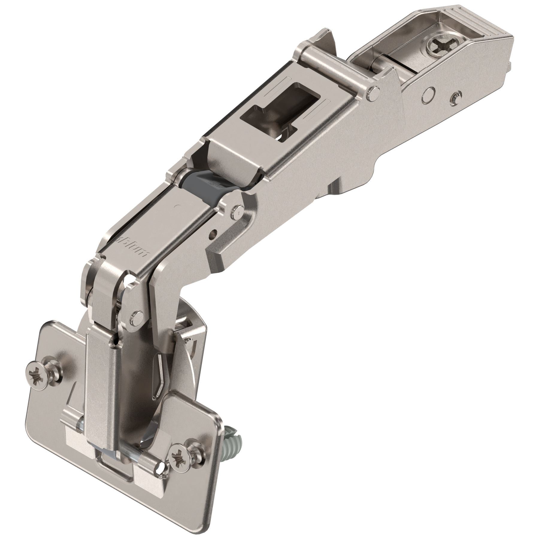 CLIP top zawias z szerokim kątem otw. 170°, Drzwi nakładane, puszka: EXPANDO, niklowany