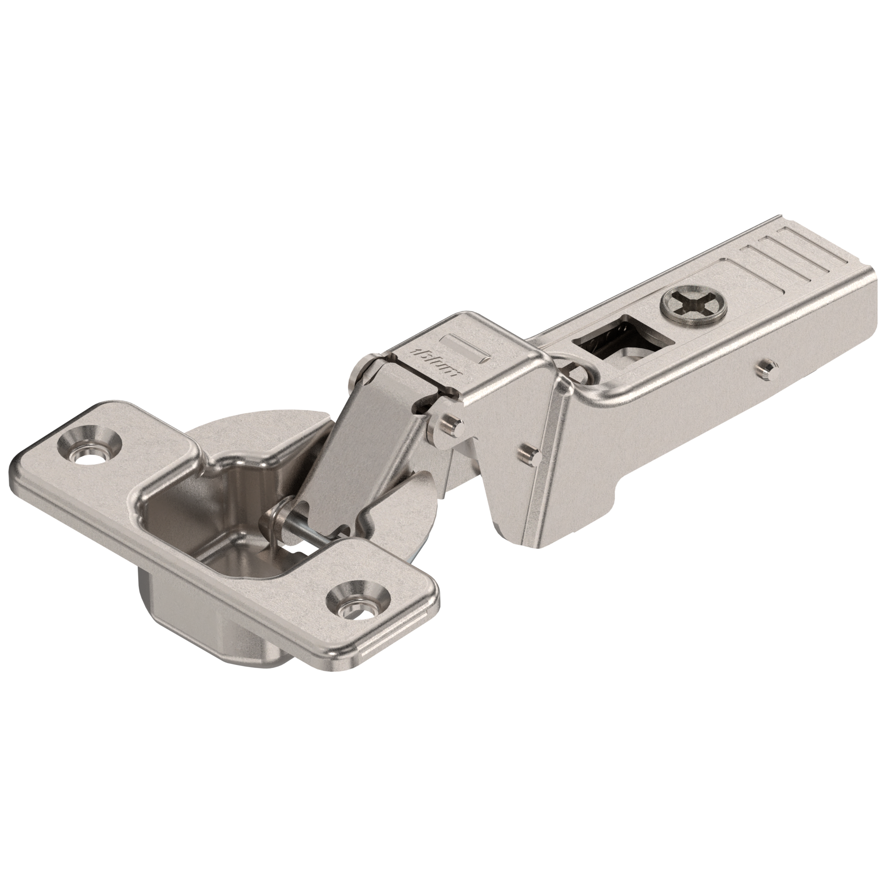 CLIP top zawias do drzwi profil. 95°, Drzwi bliźniacze, puszka: na wkręty, niklowany