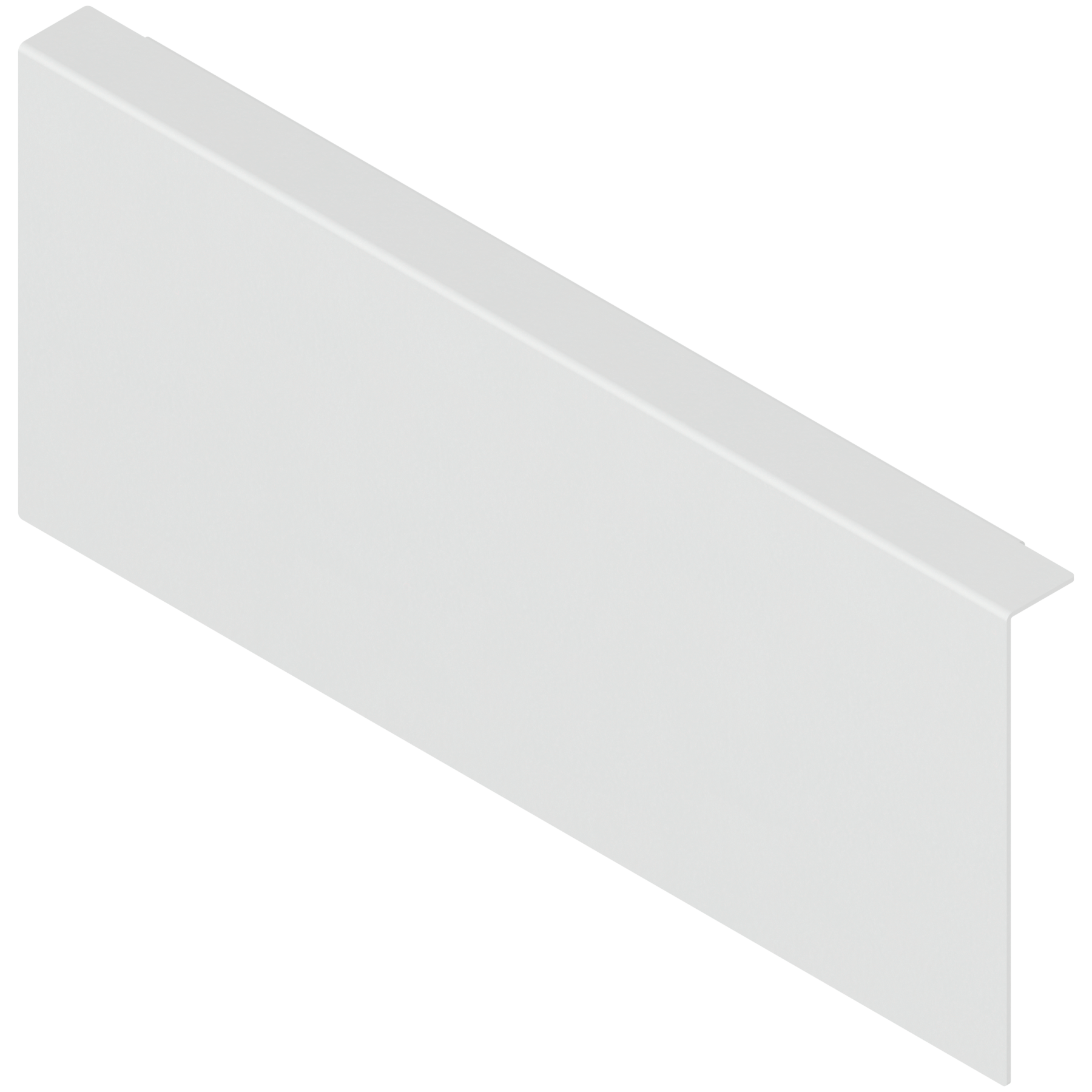 AMBIA-LINE adapter do montażu ramy do drewnianej ścianki tylnej do szuflady standardowej, do LEGRABOX/MERIVOBOX wysokość K, stal, jedwabiście biały mat