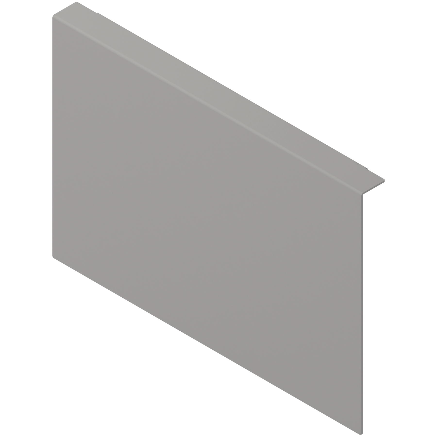 AMBIA-LINE adapter do montażu ramy do drewnianej ścianki tylnej do szuflady z wysokim frontem, do LEGRABOX/MERIVOBOX wysokość C, stal, szary indium mat