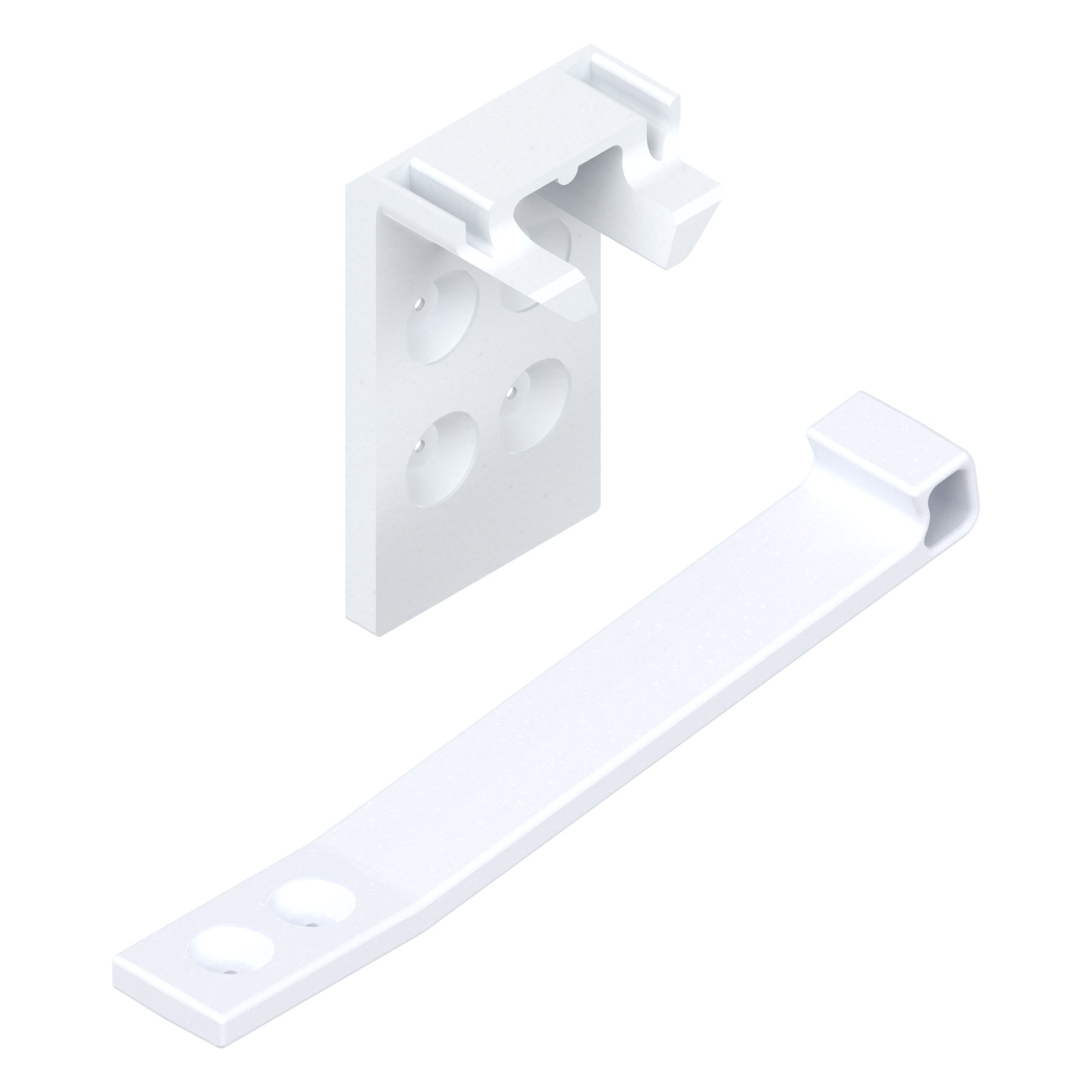 blokada szuflady, Biała