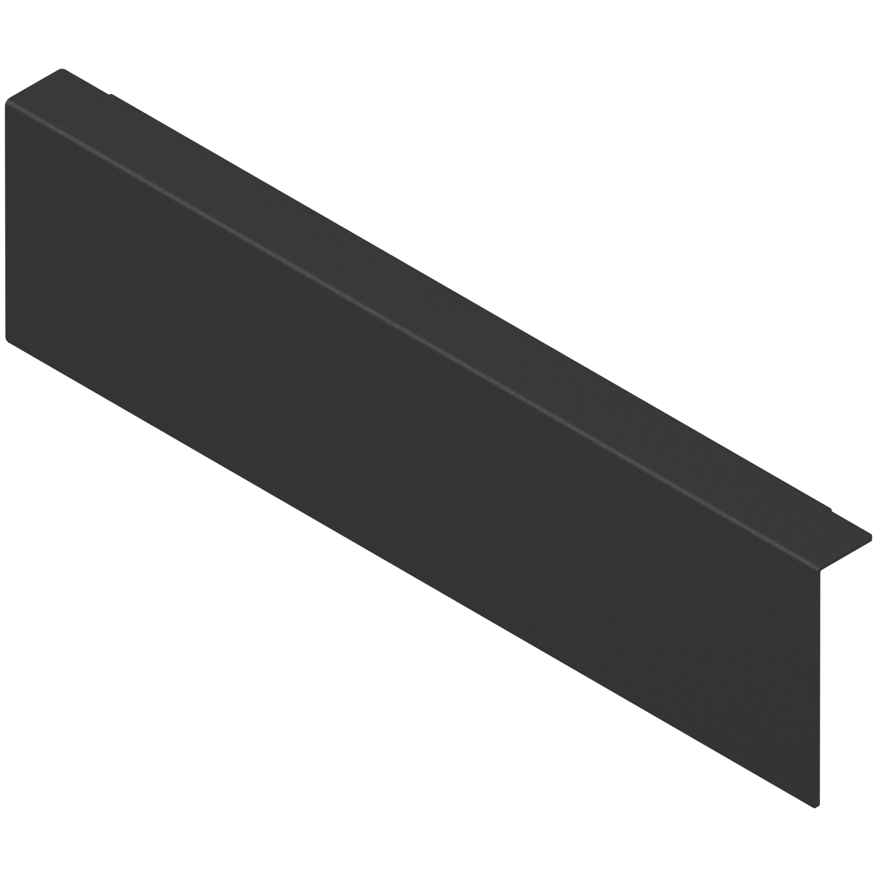 AMBIA-LINE adapter do montażu ramy do drewnianej ścianki tylnej do szuflady standardowej, do LEGRABOX/MERIVOBOX wysokość M, stal, czarny mat