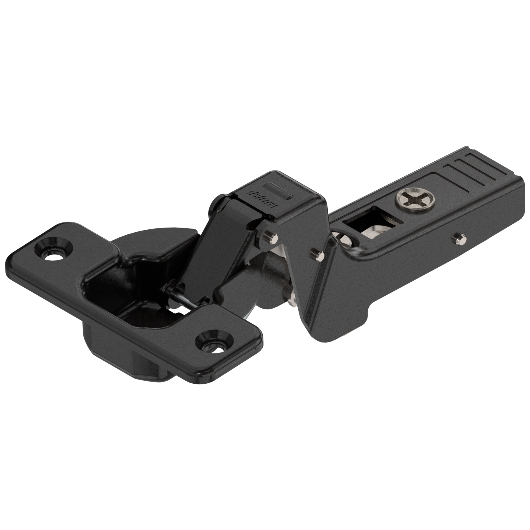 CLIP top zawias do drzwi profil. 95°, Drzwi wpuszczane, bez sprężyny, puszka: na wkręty, czarny