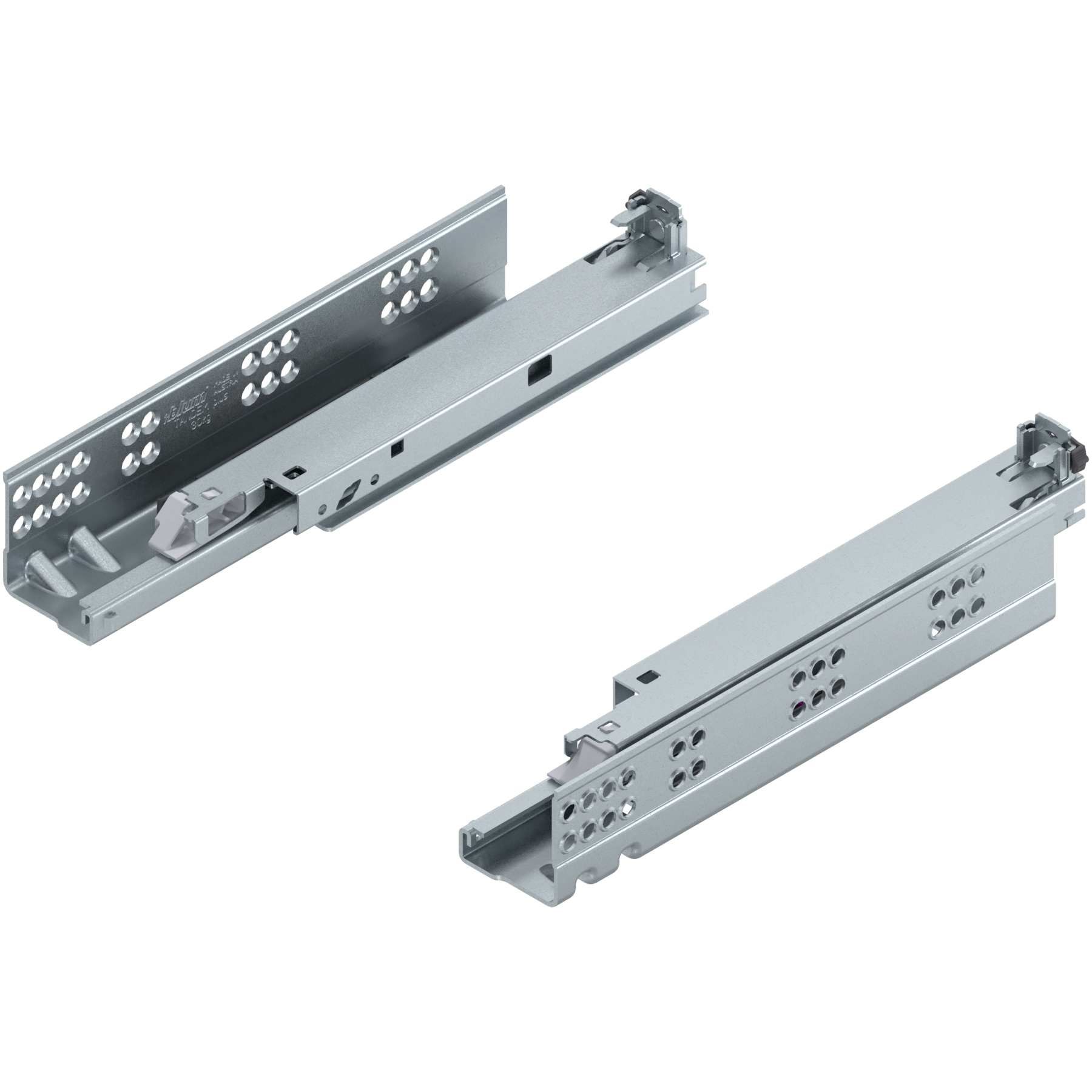 TANDEM do TIP-ON Pełny wysuw, Prowadnica, 30 kg, dł.=270 mm, wymaga sprzęgła, lewa/prawa, cynkowana