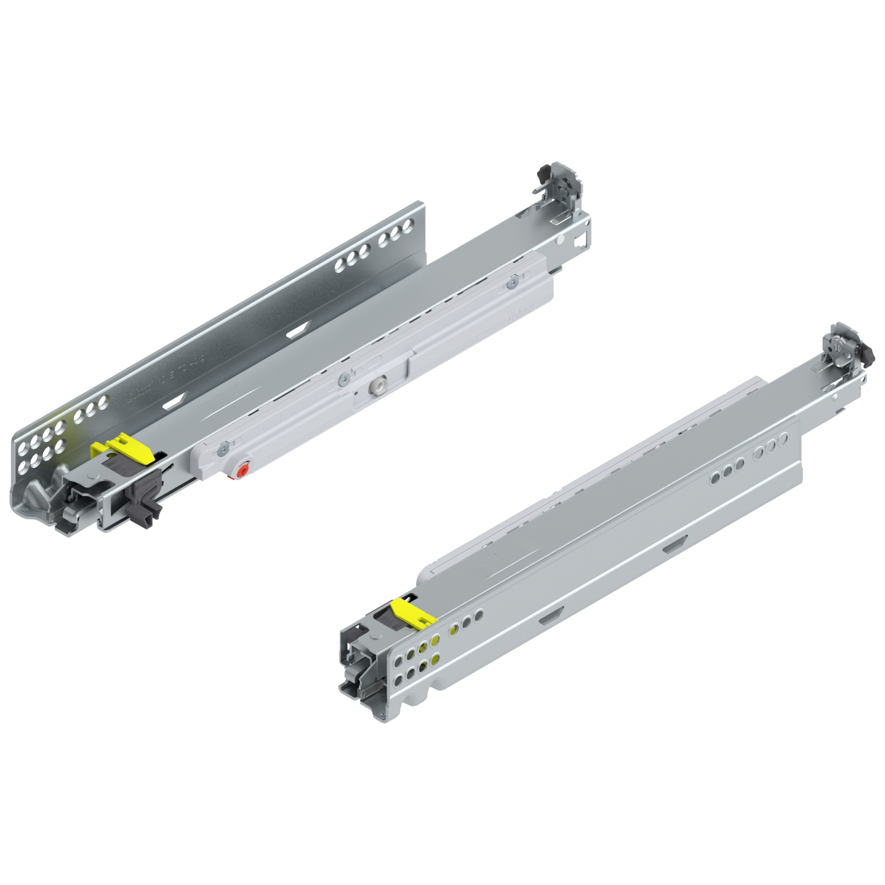 MOVENTO z TIP-ON, pełny wysuw, prowadnica, 40 kg, dł.=380 mm, wymaga sprzęgła, lewa/prawa, cynkowana