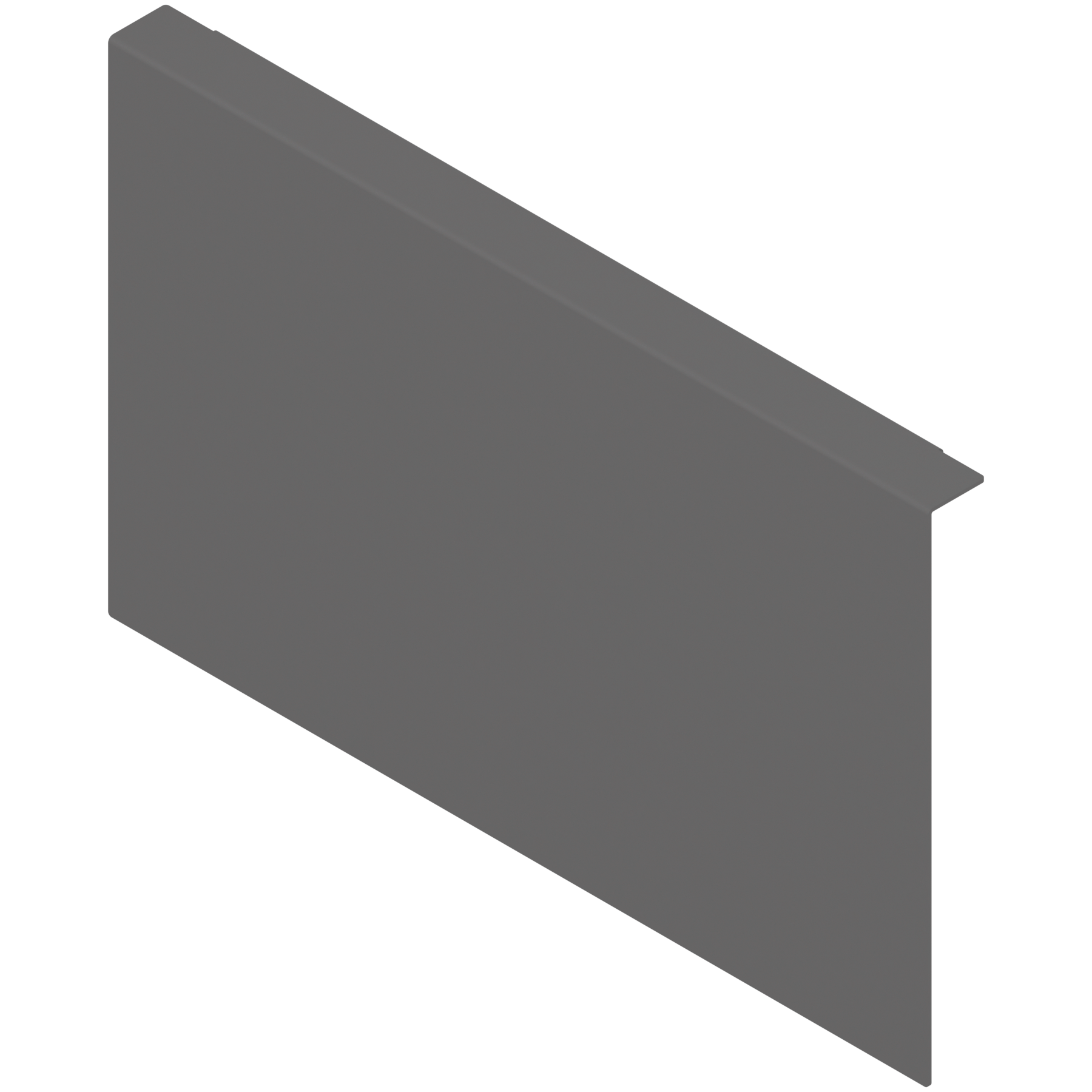 AMBIA-LINE adapter do montażu ramy do drewnianej ścianki tylnej do szuflady z wysokim frontem, do LEGRABOX/MERIVOBOX wysokość C, stal, antracyt mat