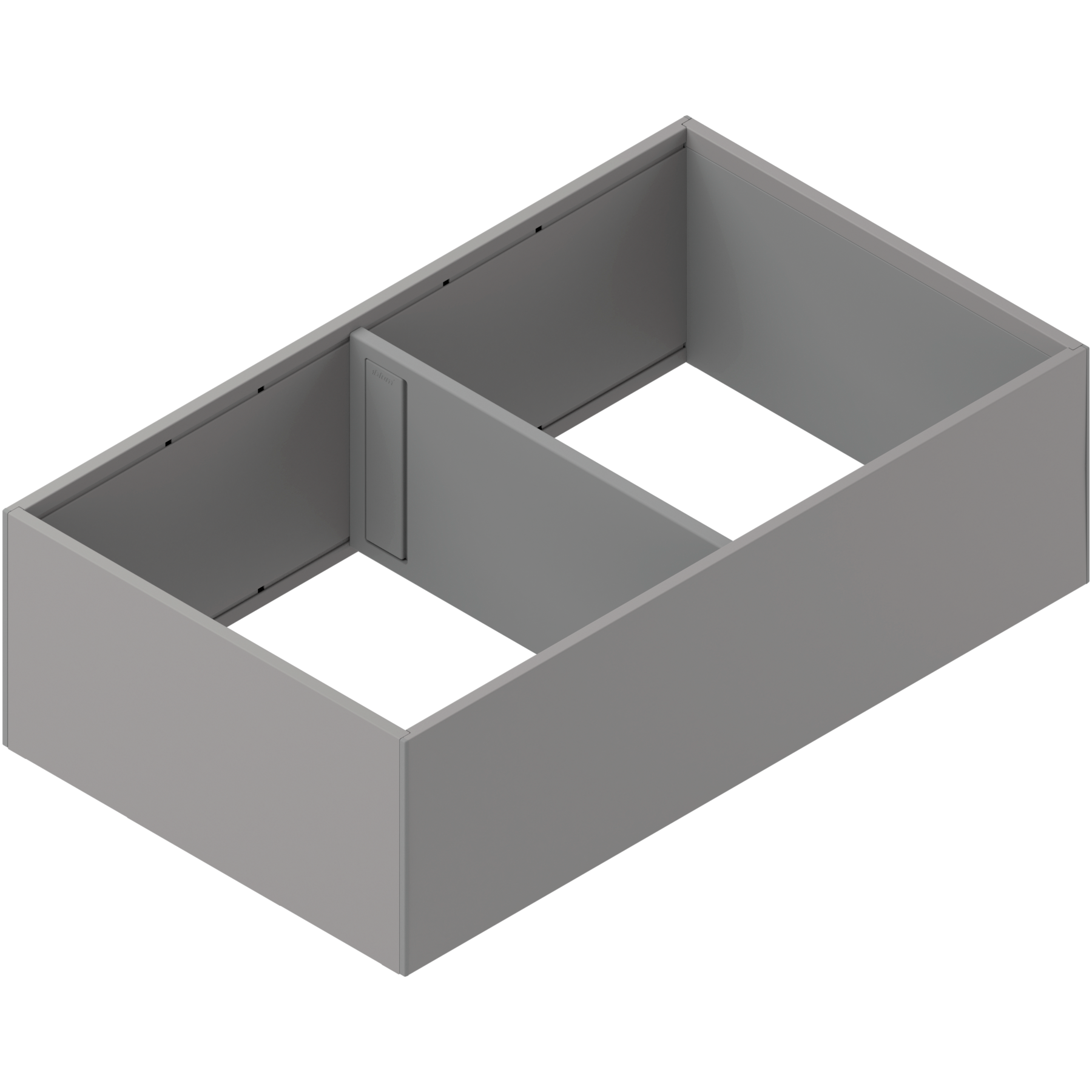 AMBIA-LINE rama, do LEGRABOX/MERIVOBOX szuflady z wysokim frontem, stal, od dł.=400 mm, szerokość=218 mm, szary indium mat