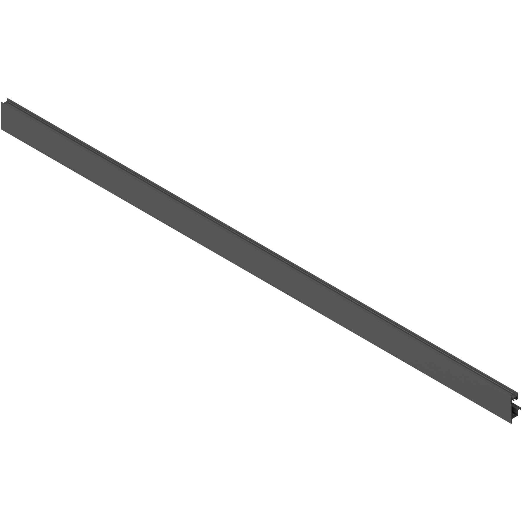 LEGRABOX front, z wpustem na element dekoracyjny, do Szuflada wewnętrzna wysoka, KB=1200 mm, do przycięcia, antracyt mat