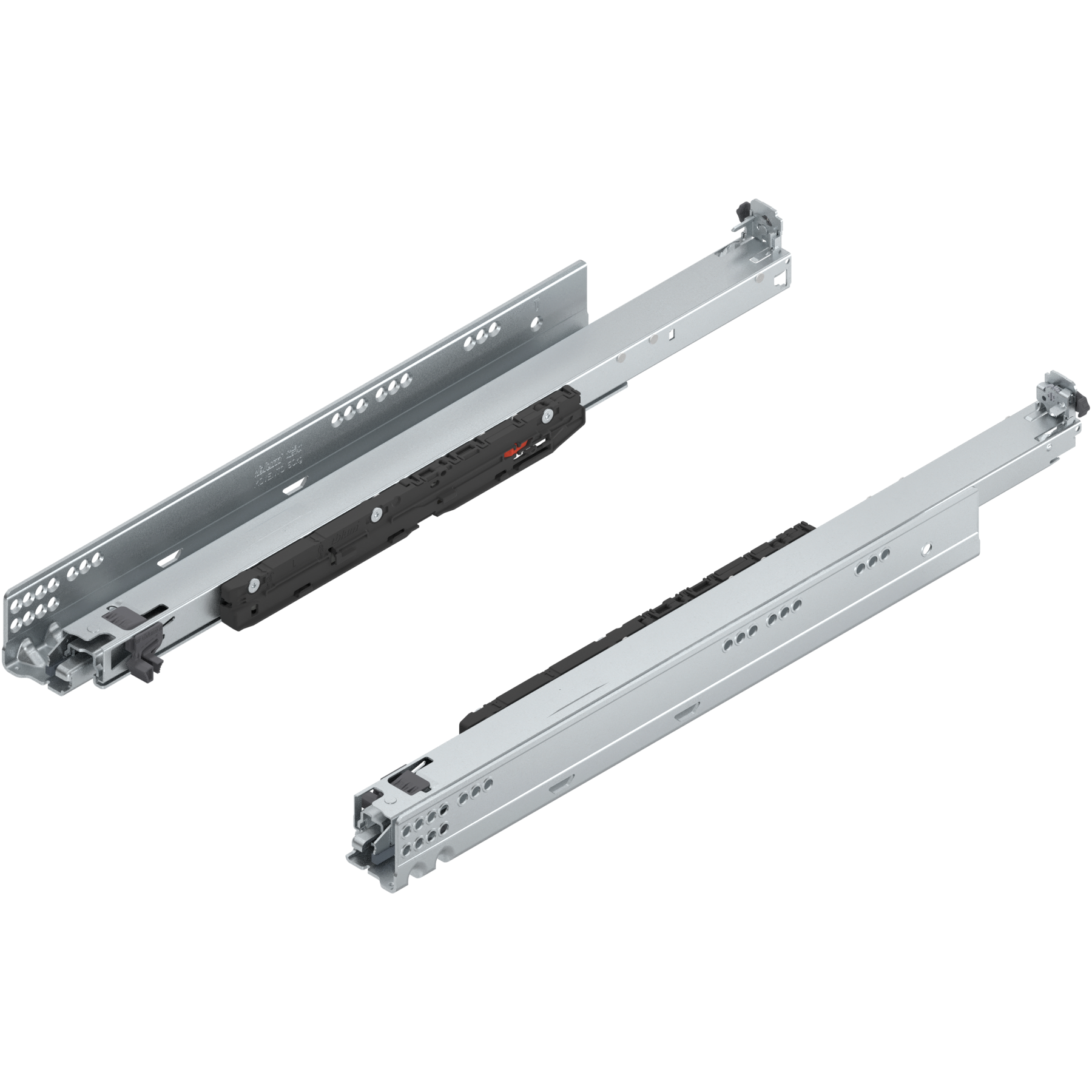 MOVENTO z BLUMOTION S, pełny wysuw, prowadnica, 70 kg, dł.=520 mm, wymaga sprzęgła, lewa/prawa, cynkowana