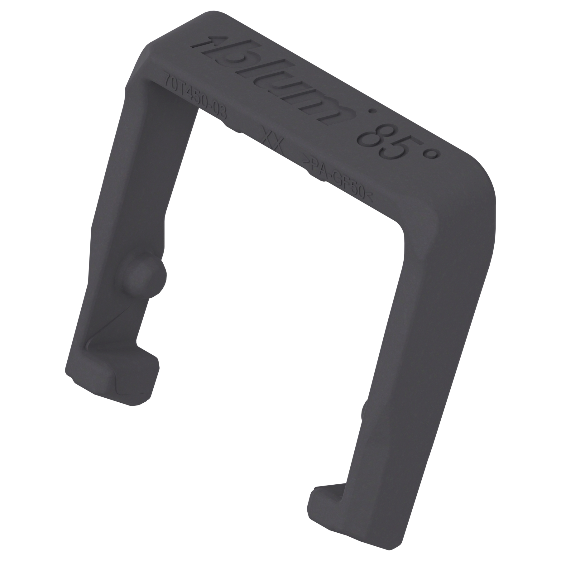 85° Ogranicznik kąta otwarcia do zawiasu do cienkich drzwi, ciemnoszara