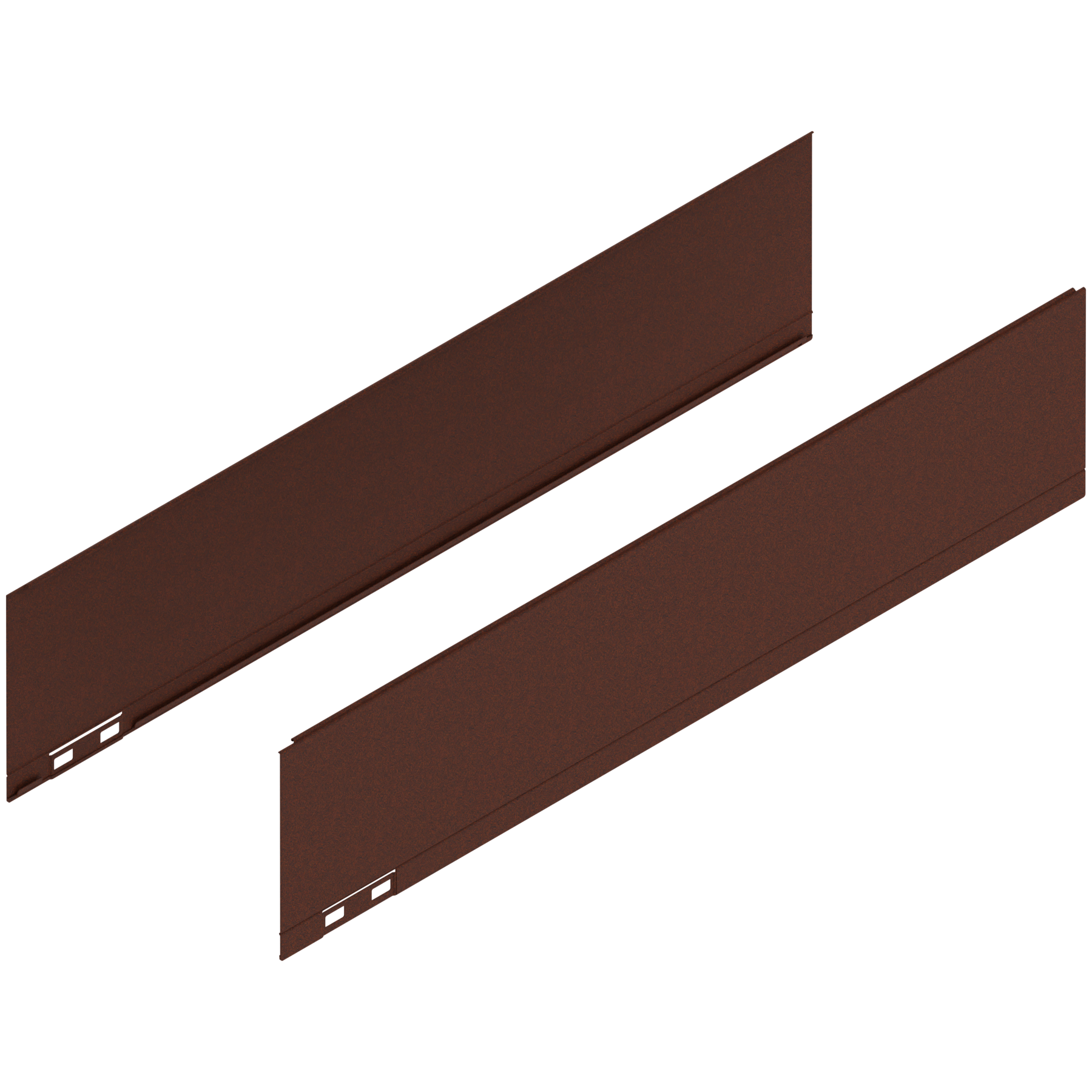 LEGRABOX Element dekoracyjny, wysokość K (128.5 mm), dł.=550 mm, prawy+lewy, noble rust
