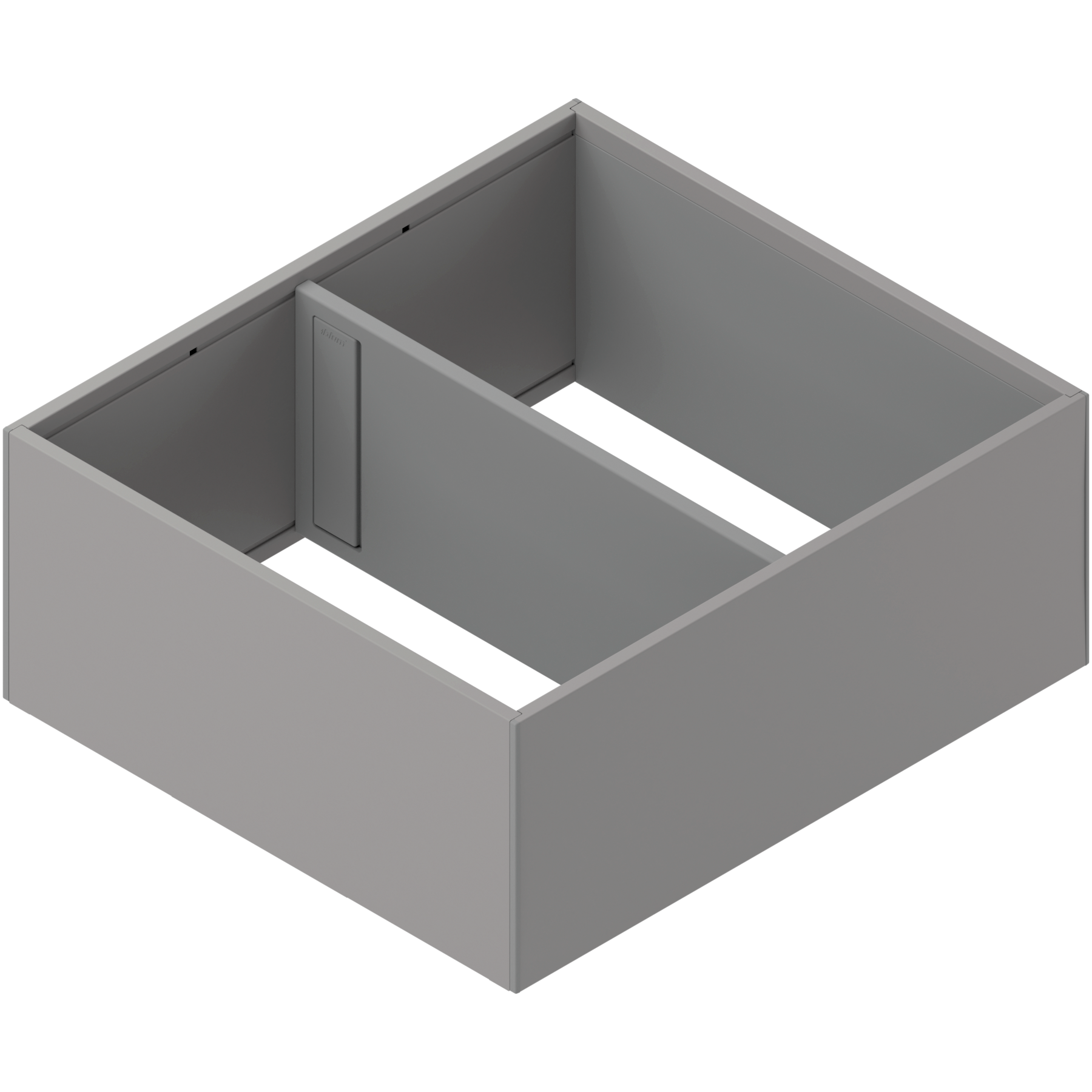 AMBIA-LINE rama, do LEGRABOX/MERIVOBOX szuflady z wysokim frontem, stal, od dł.=270 mm, szerokość=242 mm, szary indium mat