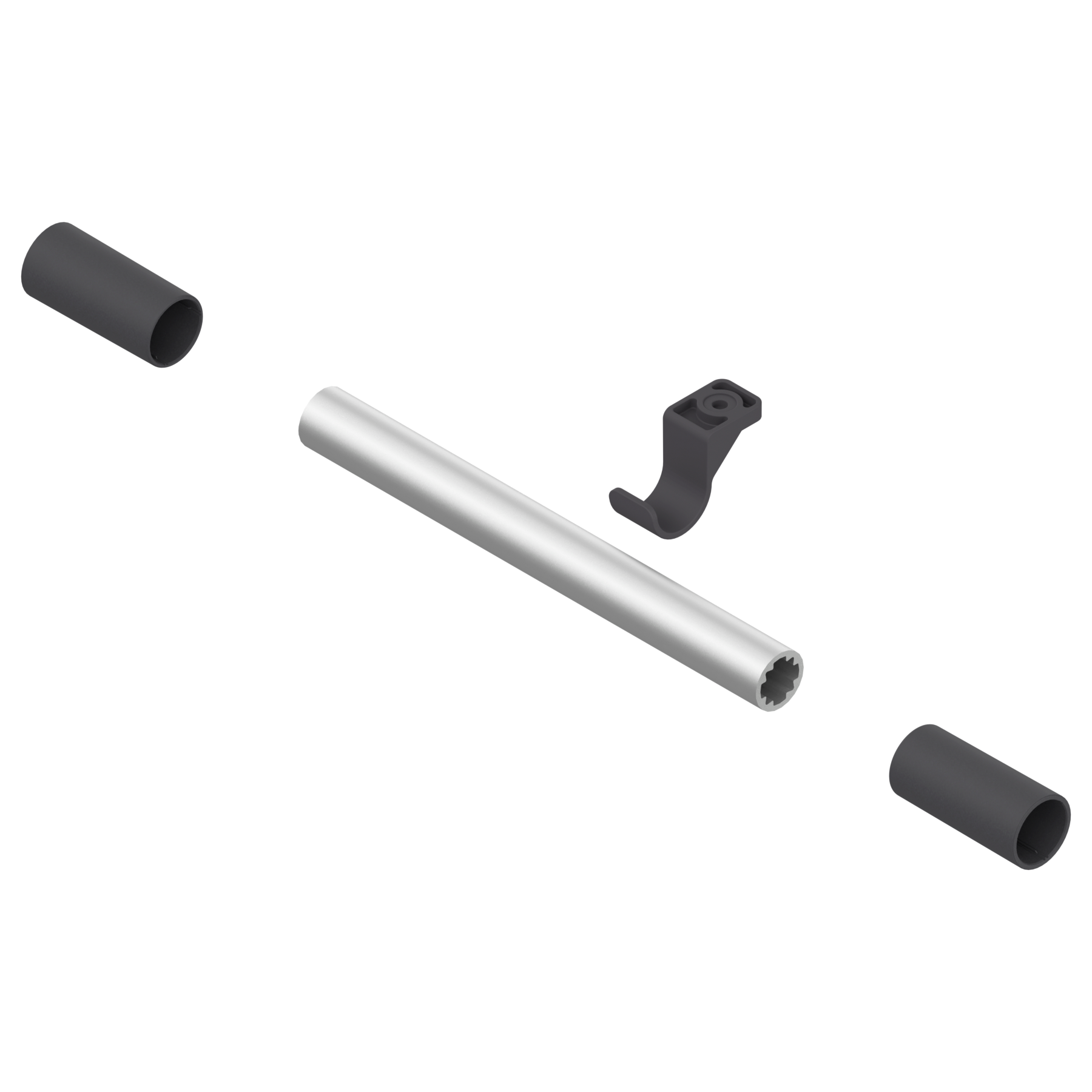 AVENTOS HS do frontów nachodzących, łącznik do stabilizacji poprzecznej wstępnie zmontowany, okrągła, Aluminium