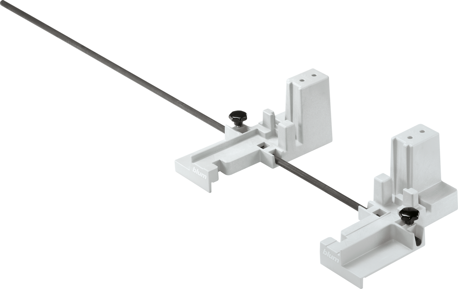 BOXFIX E-T - urządzenie montażowe, urządzenie stołowe, do Grubość dna 16 mm, do TANDEMBOX, ręczne, Rodzaj montażu: Wkręty, KB od 250 do 1200 mm, szara