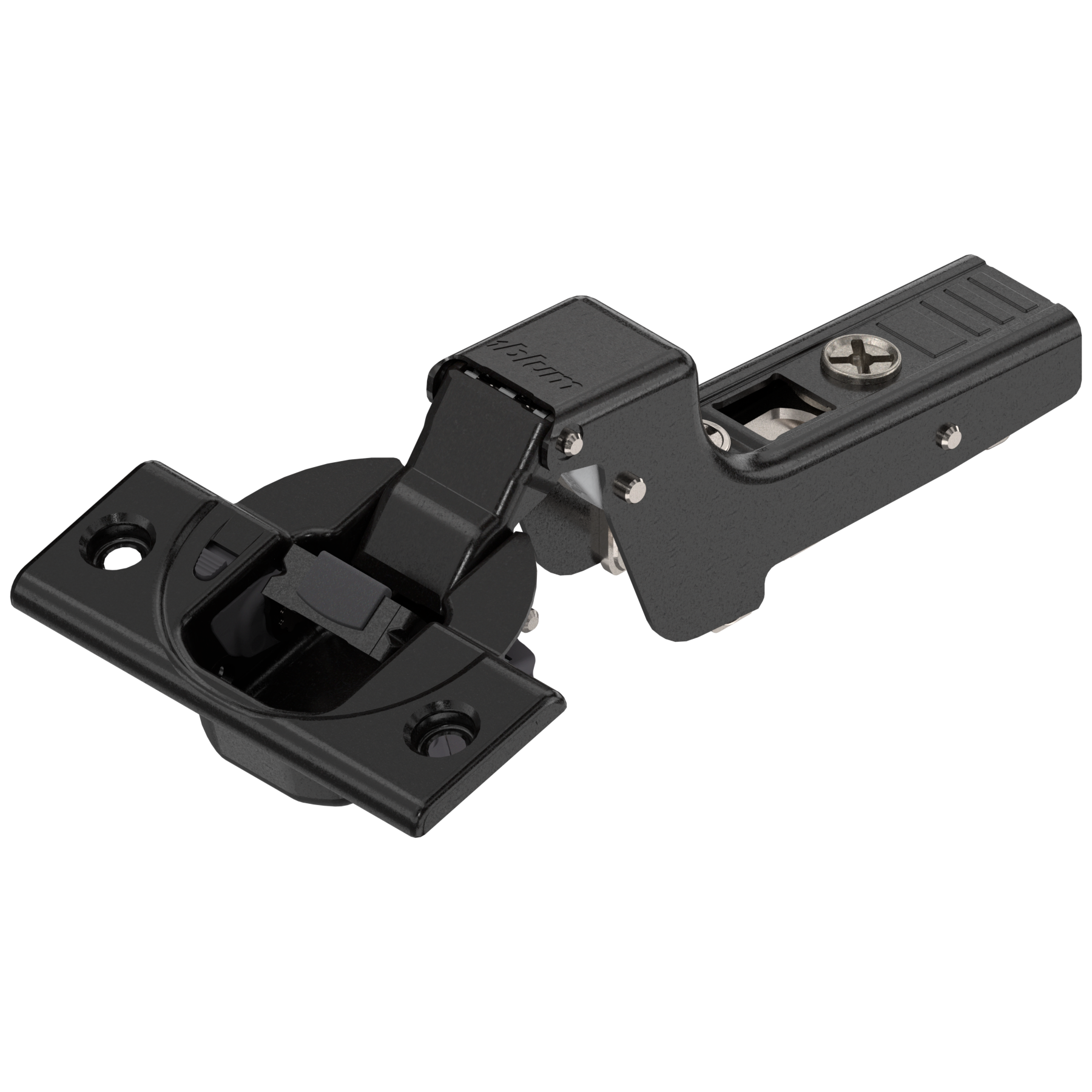 CLIP top BLUMOTION zawias standard. 110°, Drzwi wpuszczane, puszka: na wkręty, czarny